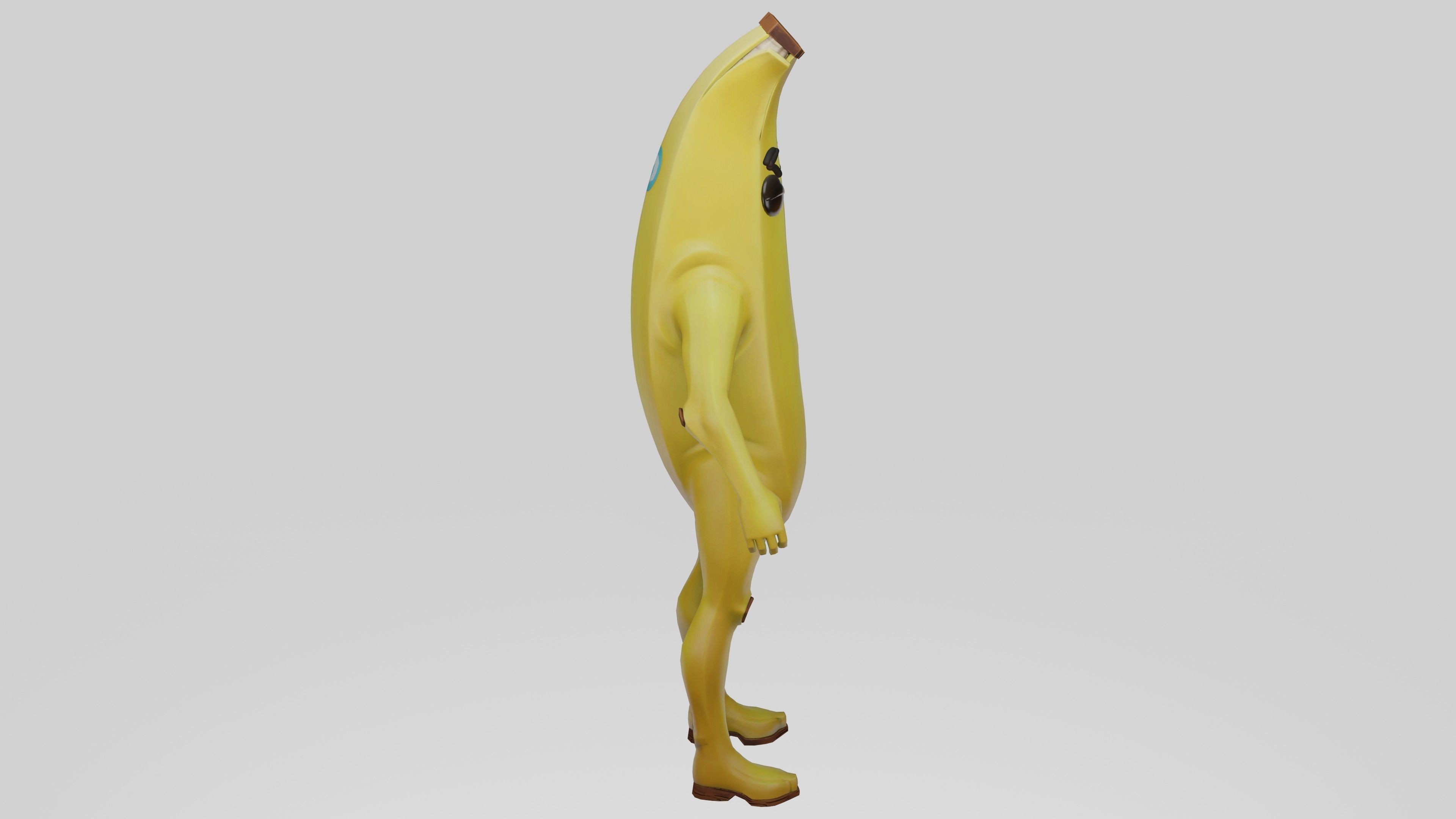 Peely Model Rigged Low-poly 3D model_22