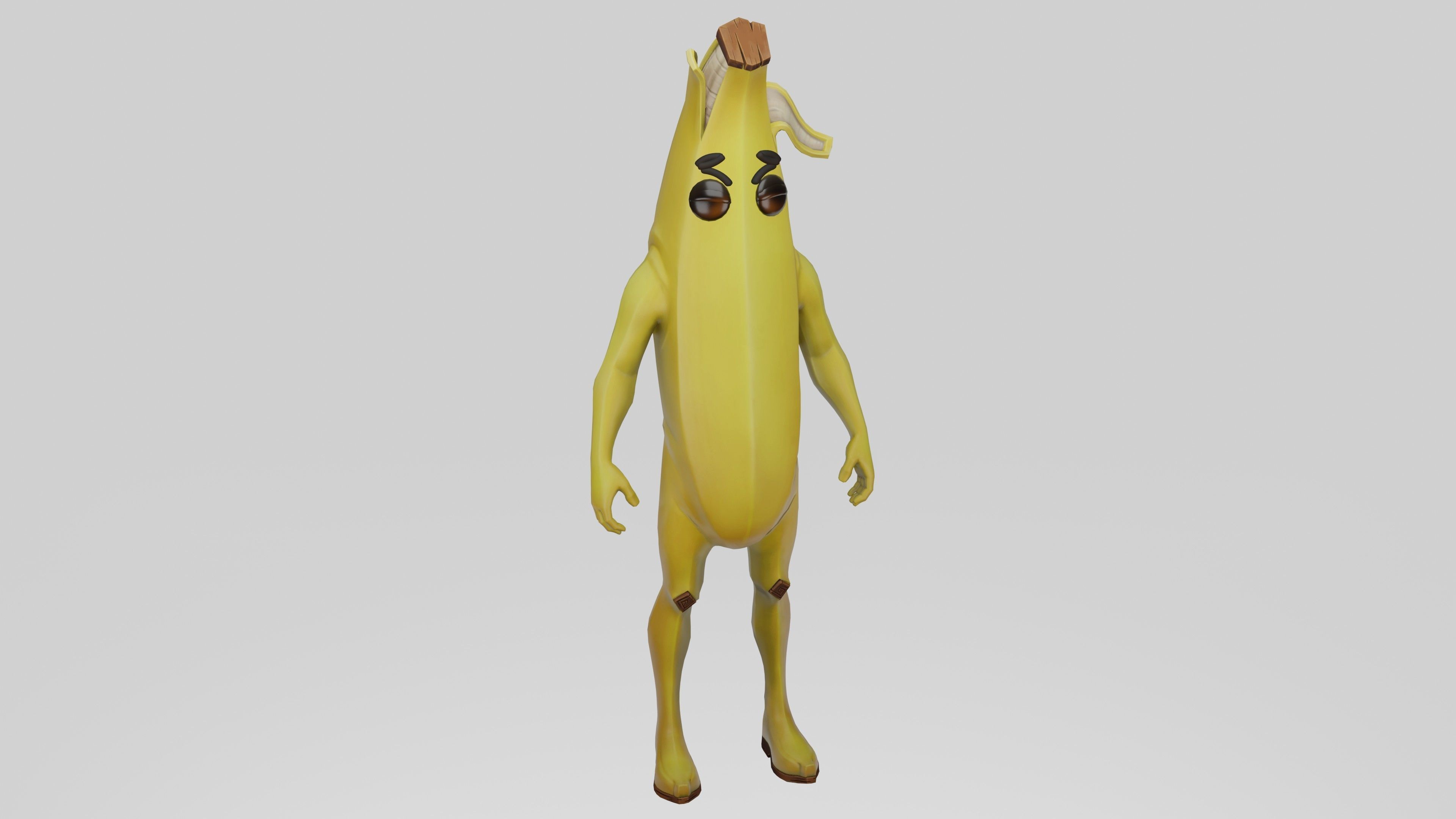 Peely Model Rigged Low-poly 3D model_10