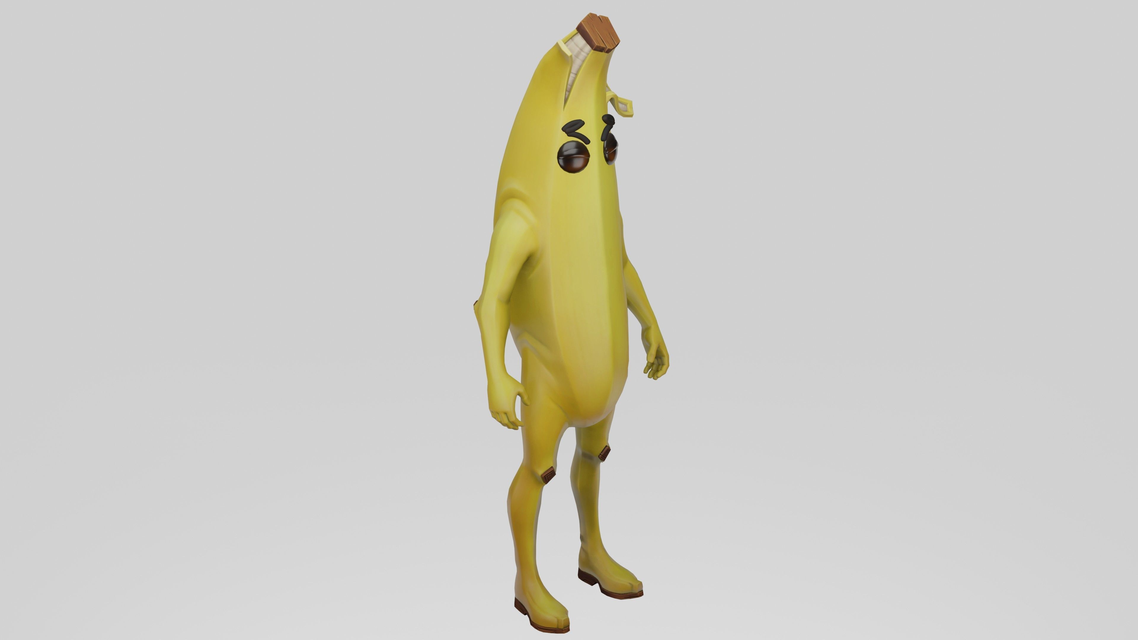 Peely Model Rigged Low-poly 3D model_15