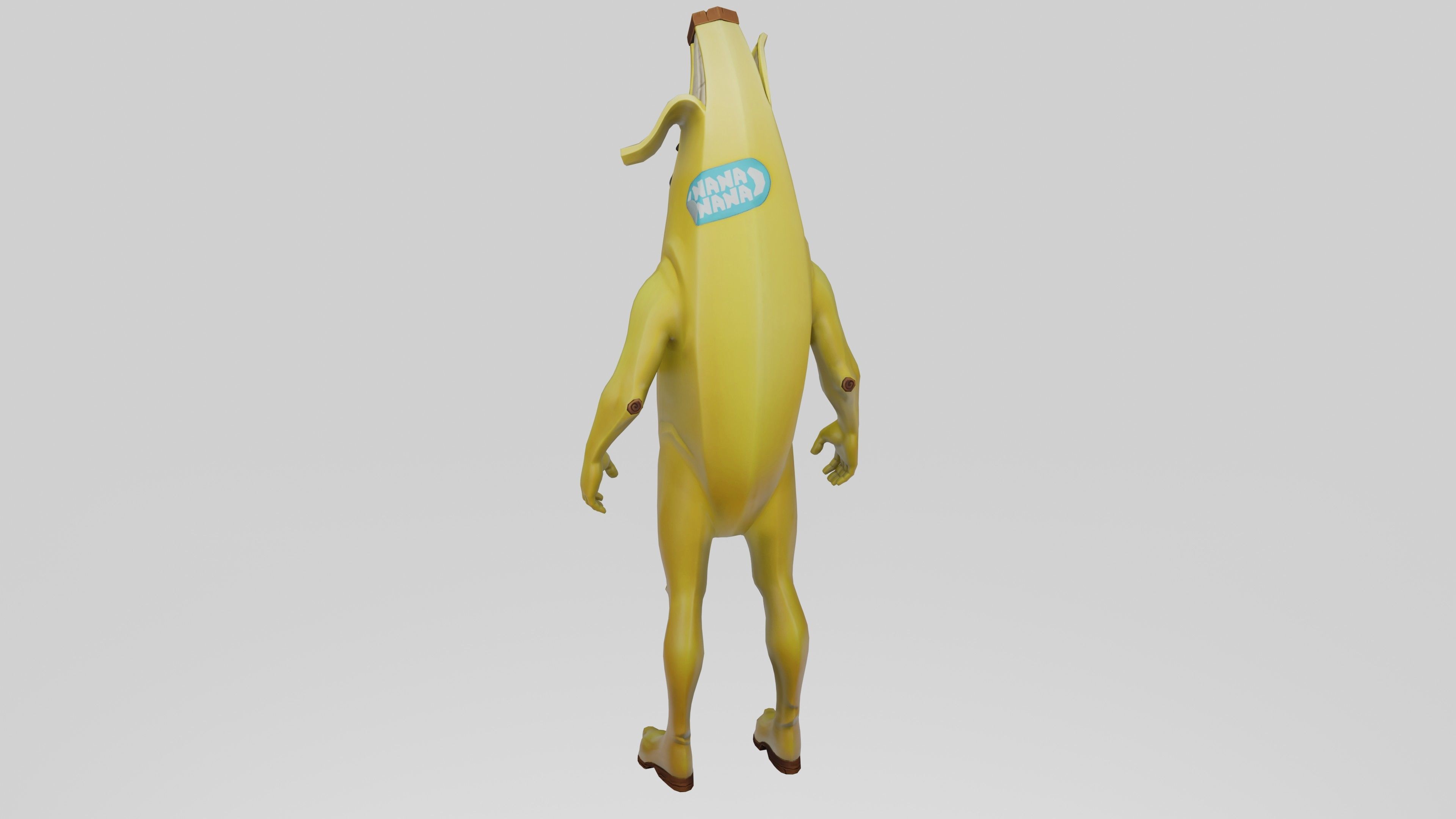 Peely Model Rigged Low-poly 3D model_34