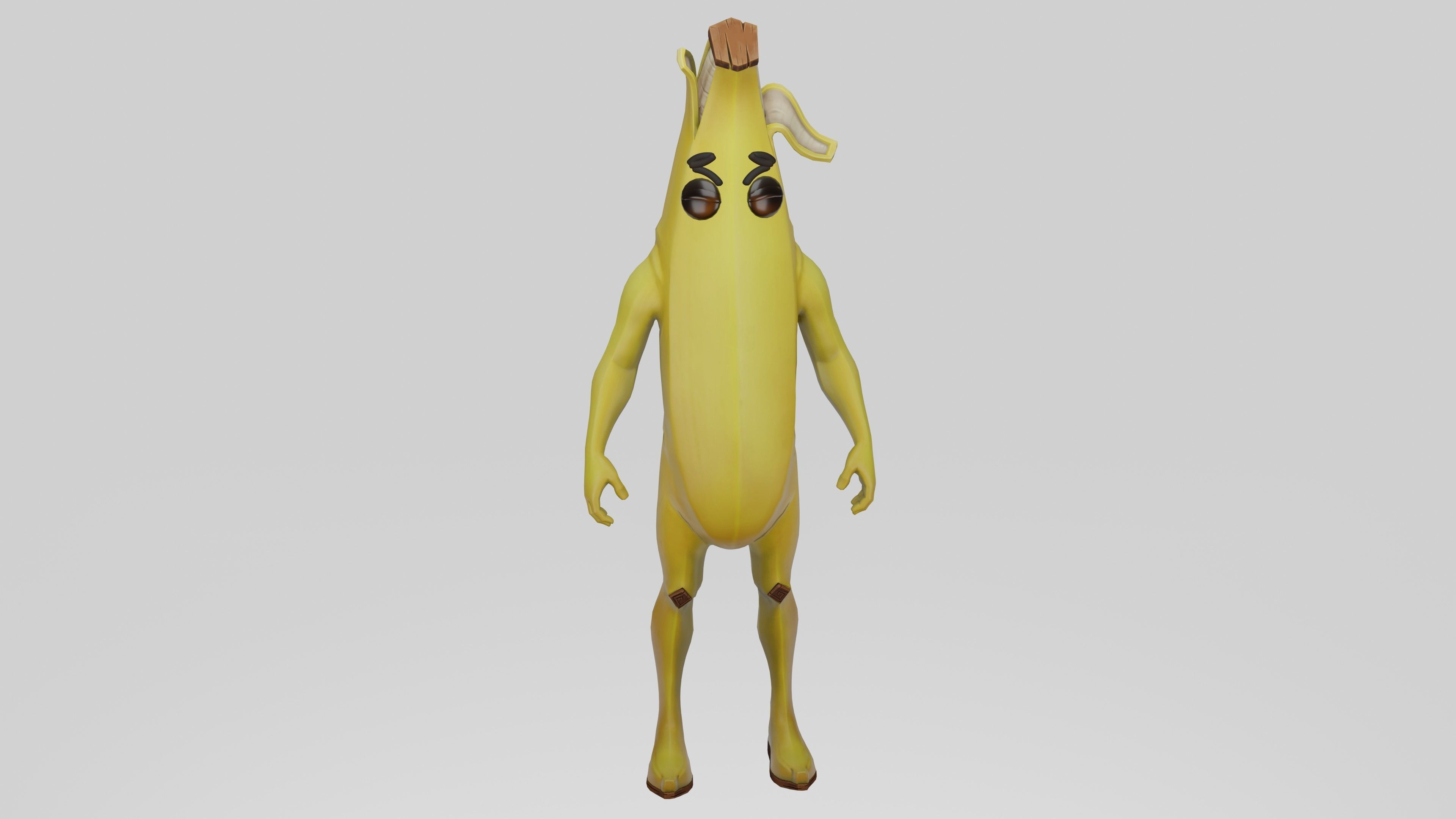 Peely Model Rigged Low-poly 3D model_7