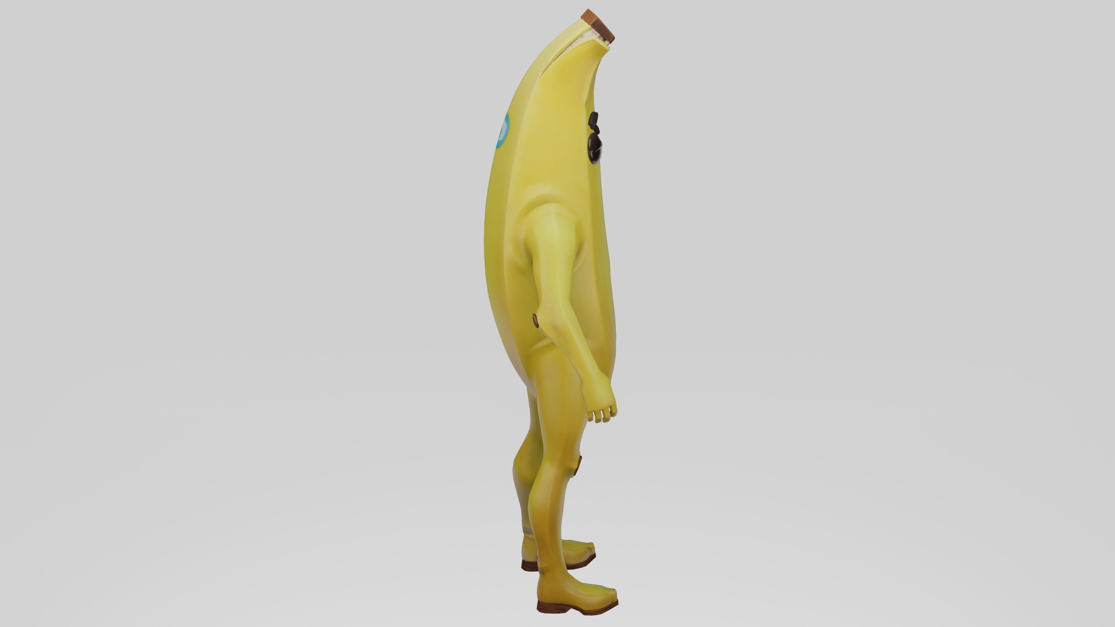 Peely Model Rigged Low-poly 3D model_23