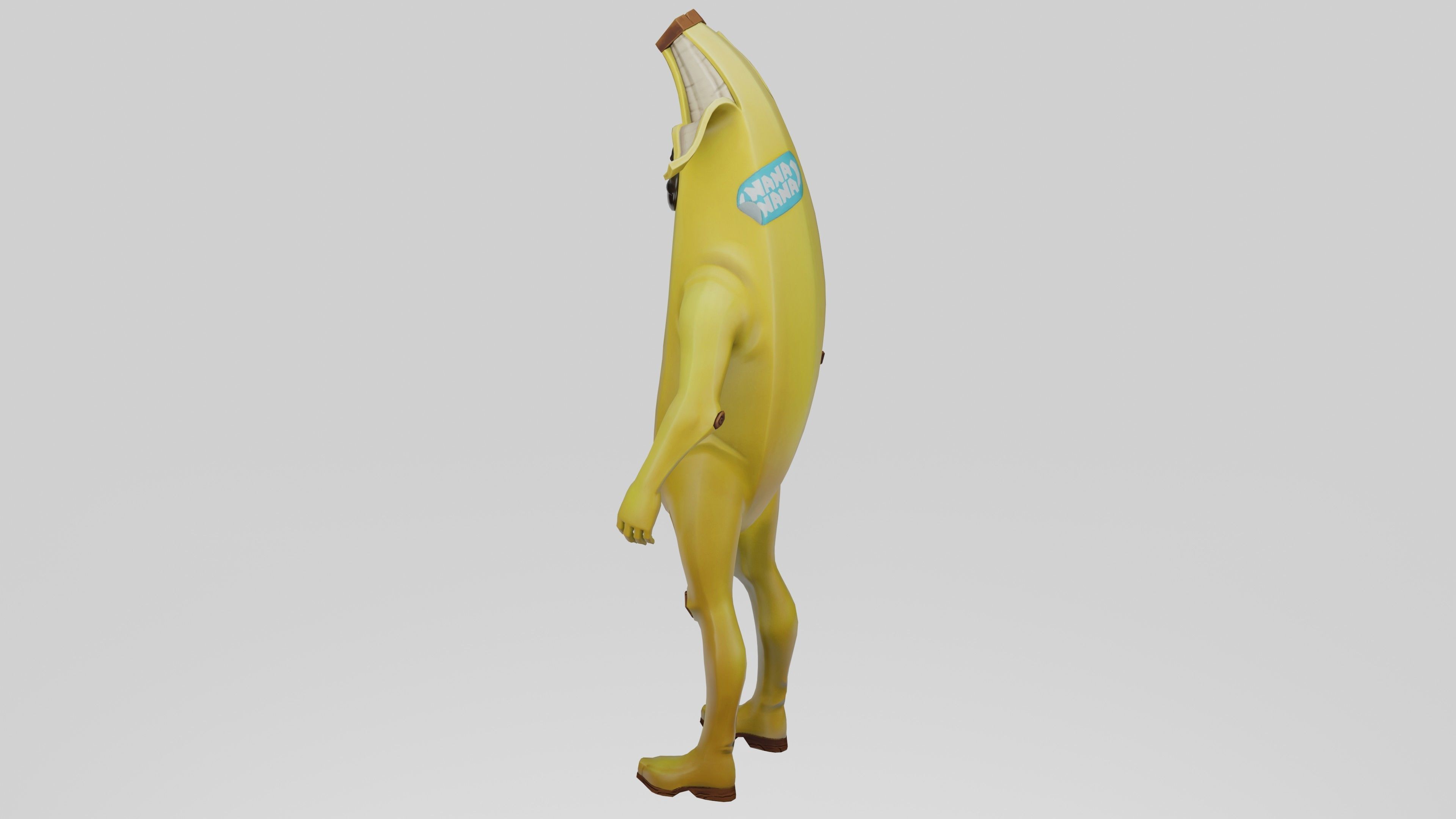 Peely Model Rigged Low-poly 3D model_39