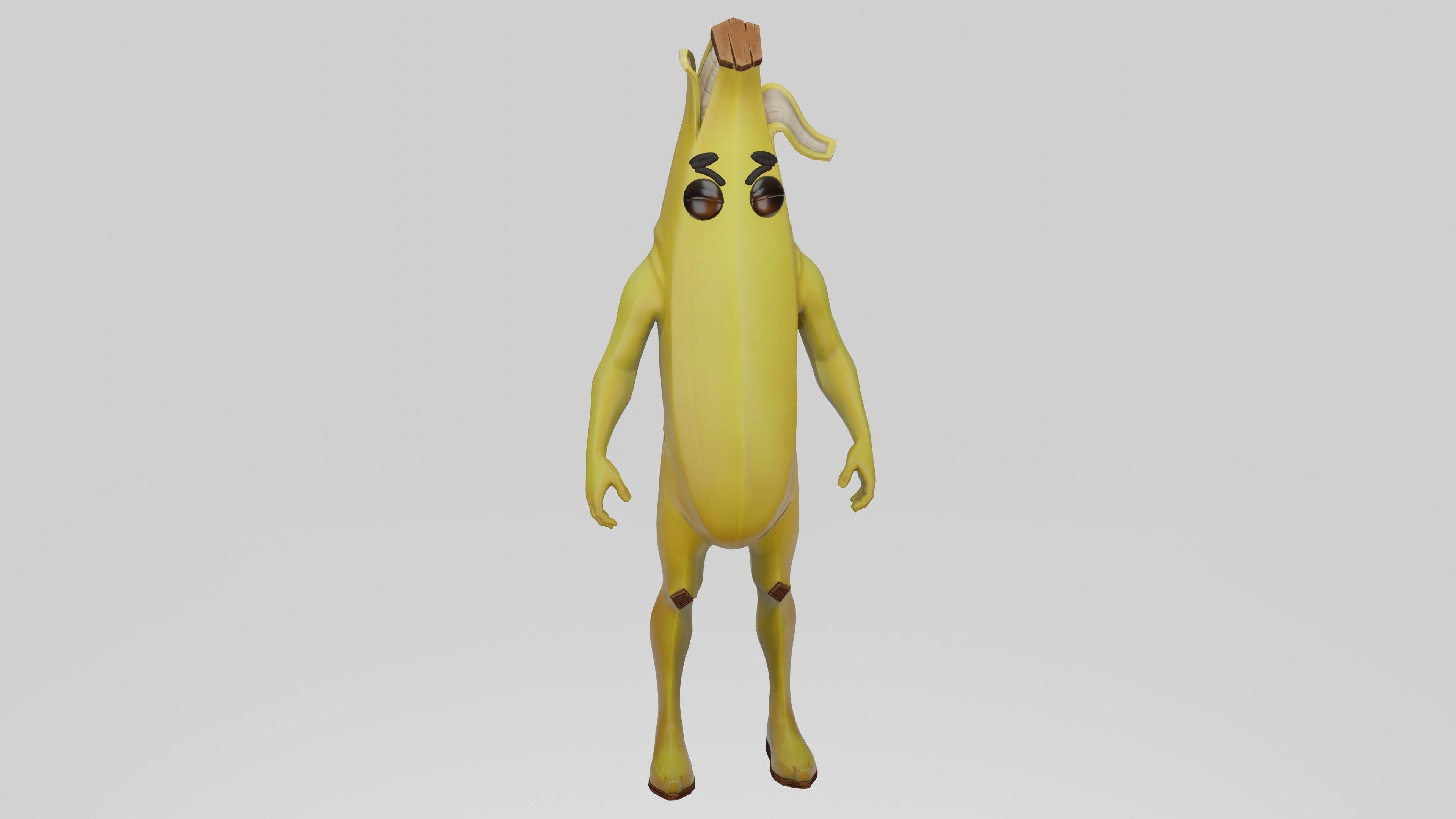 Peely Model Rigged Low-poly 3D model_8