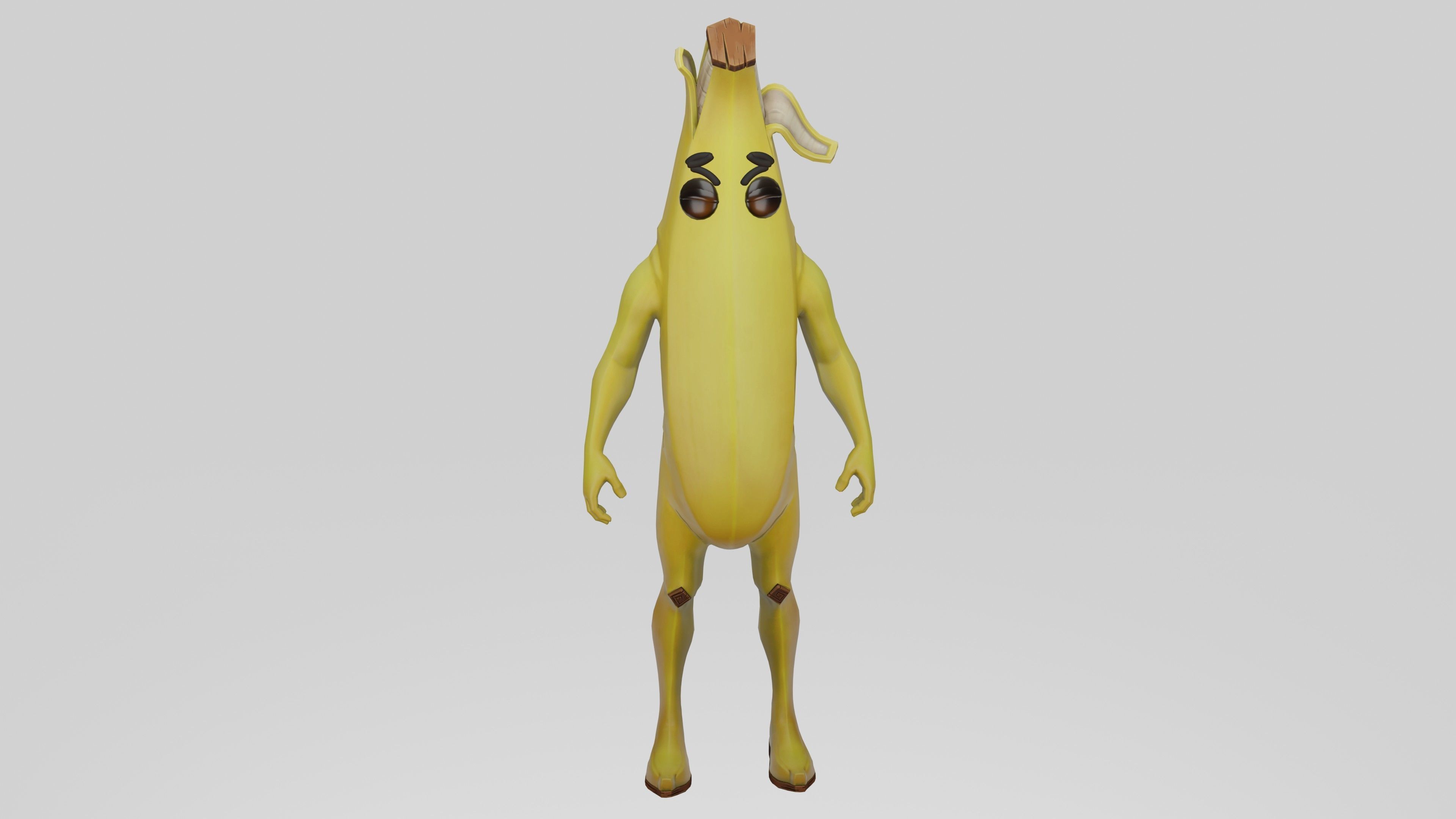 Peely Model Rigged Low-poly 3D model_6