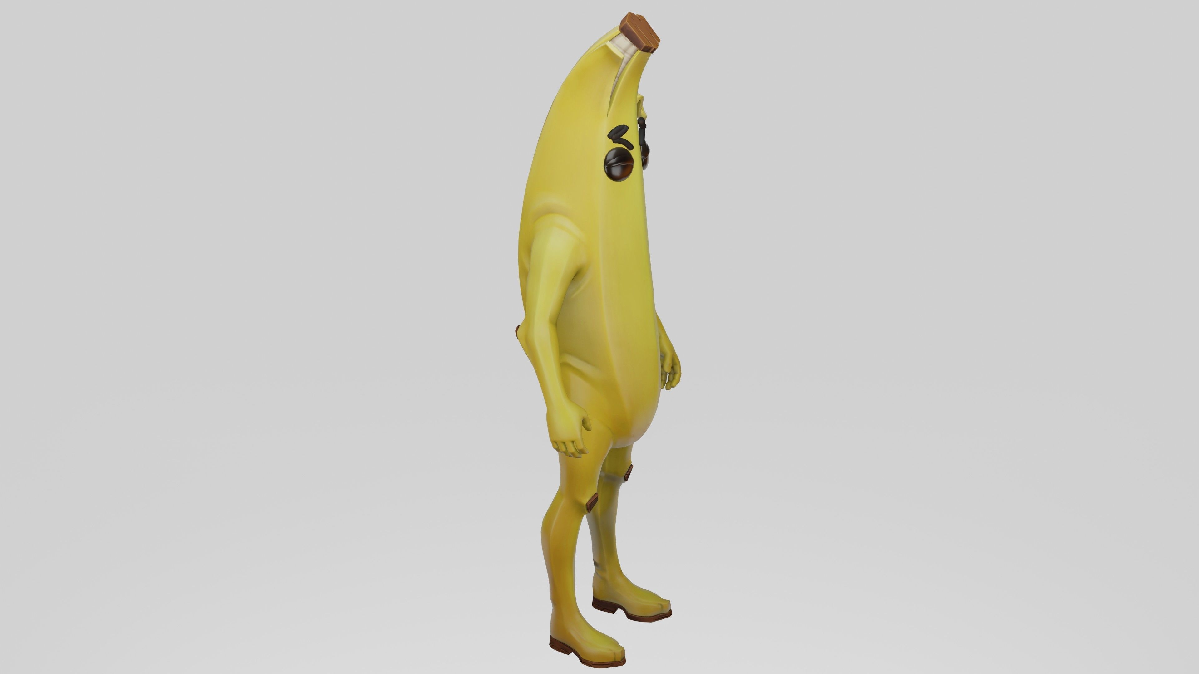 Peely Model Rigged Low-poly 3D model_18