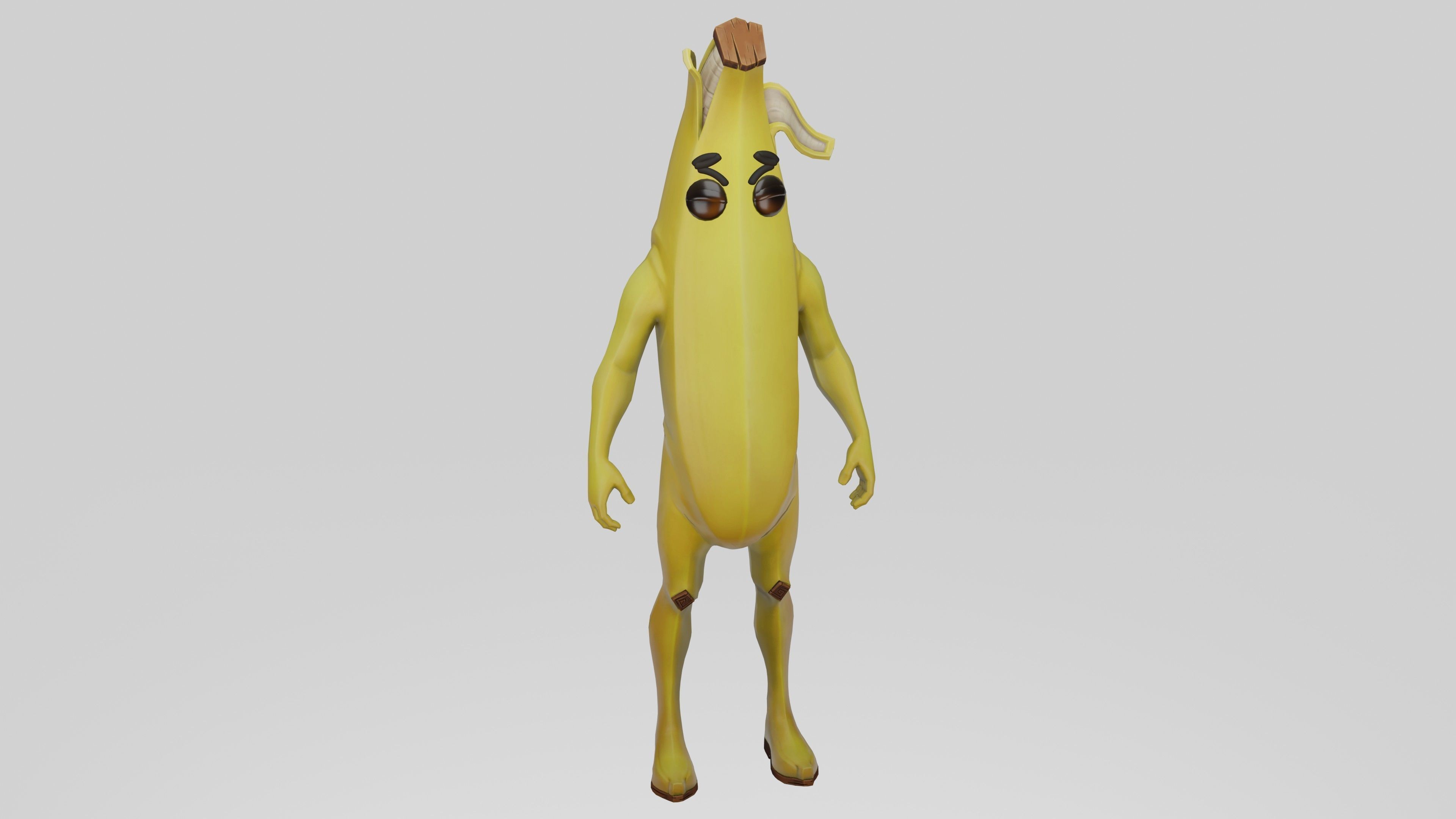 Peely Model Rigged Low-poly 3D model_9