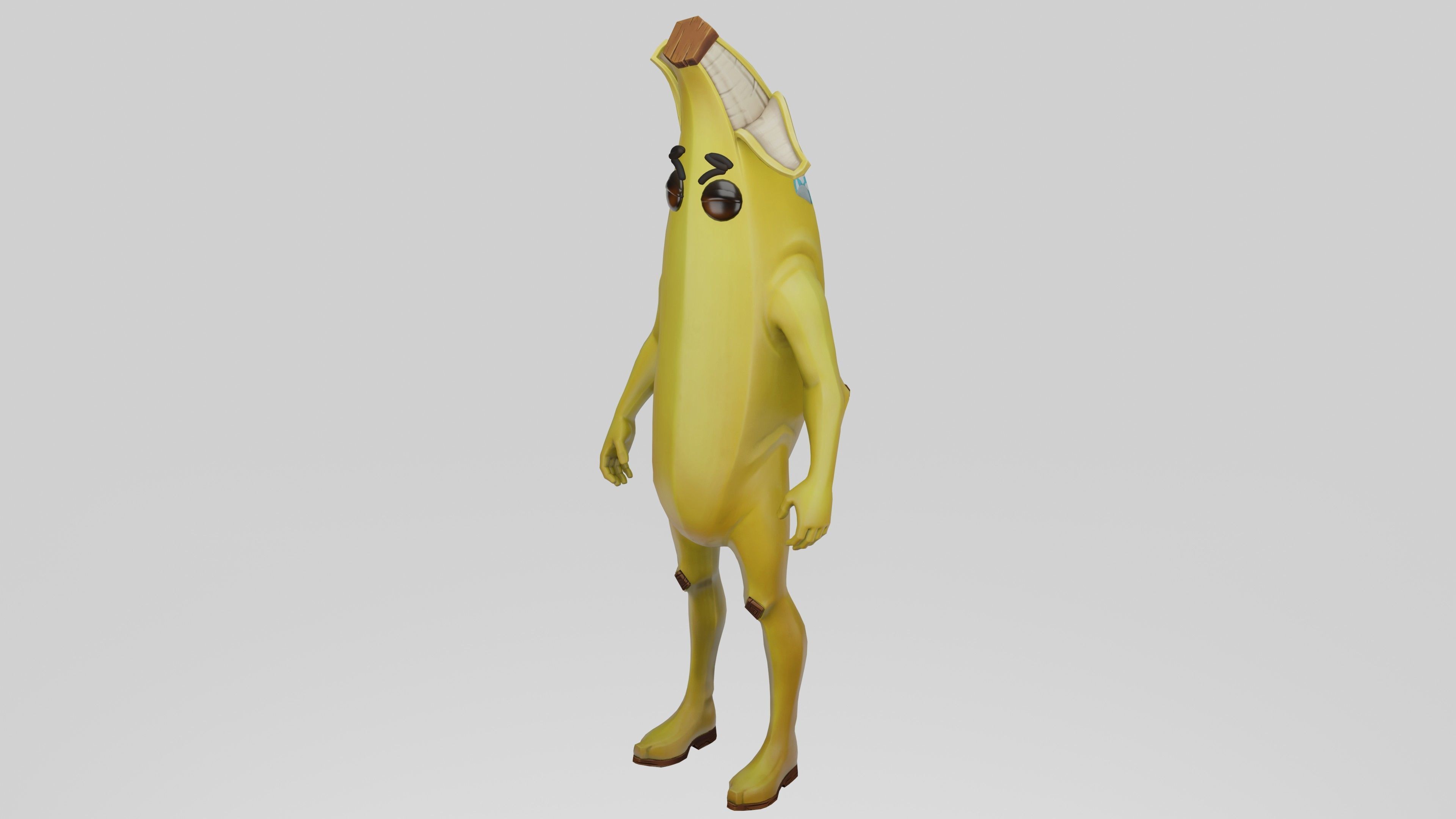 Peely Model Rigged Low-poly 3D model_49