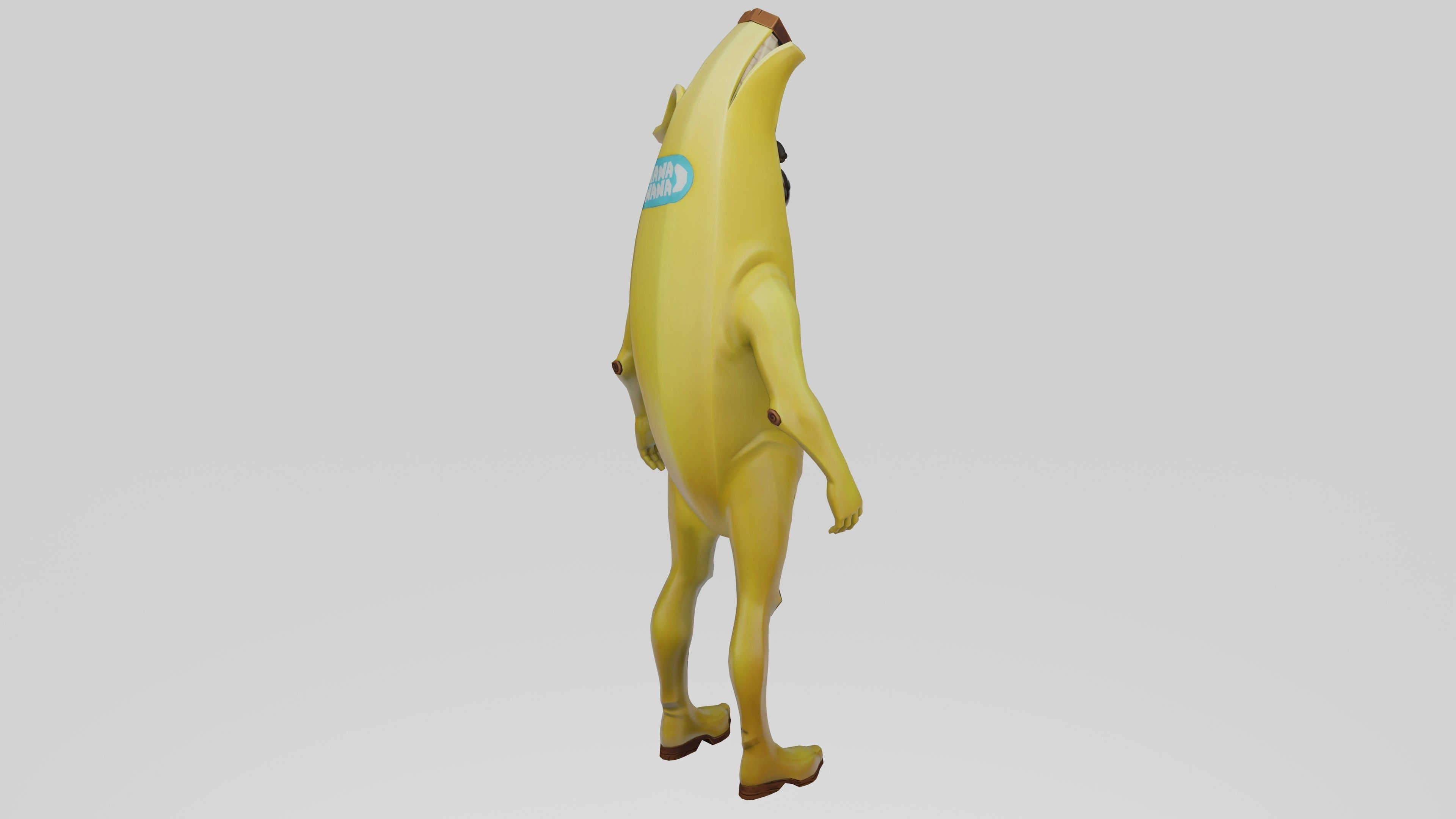 Peely Model Rigged Low-poly 3D model_27