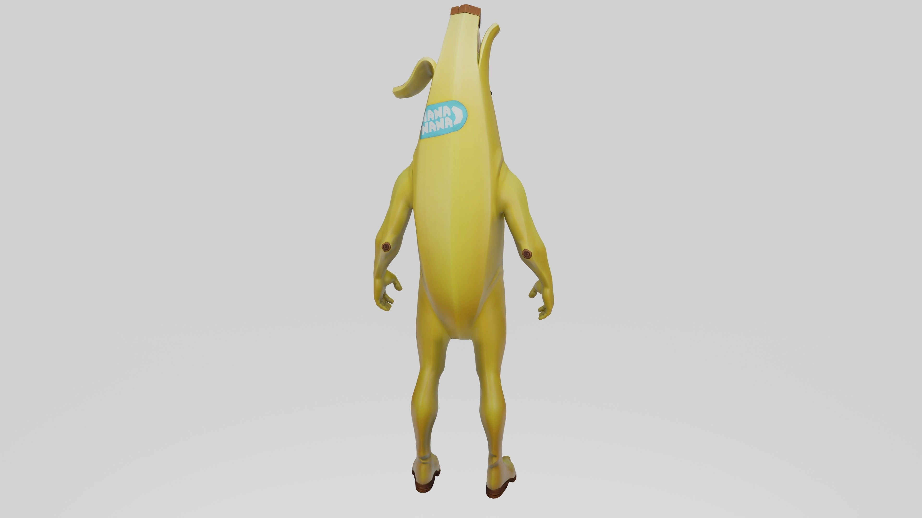 Peely Model Rigged Low-poly 3D model_31