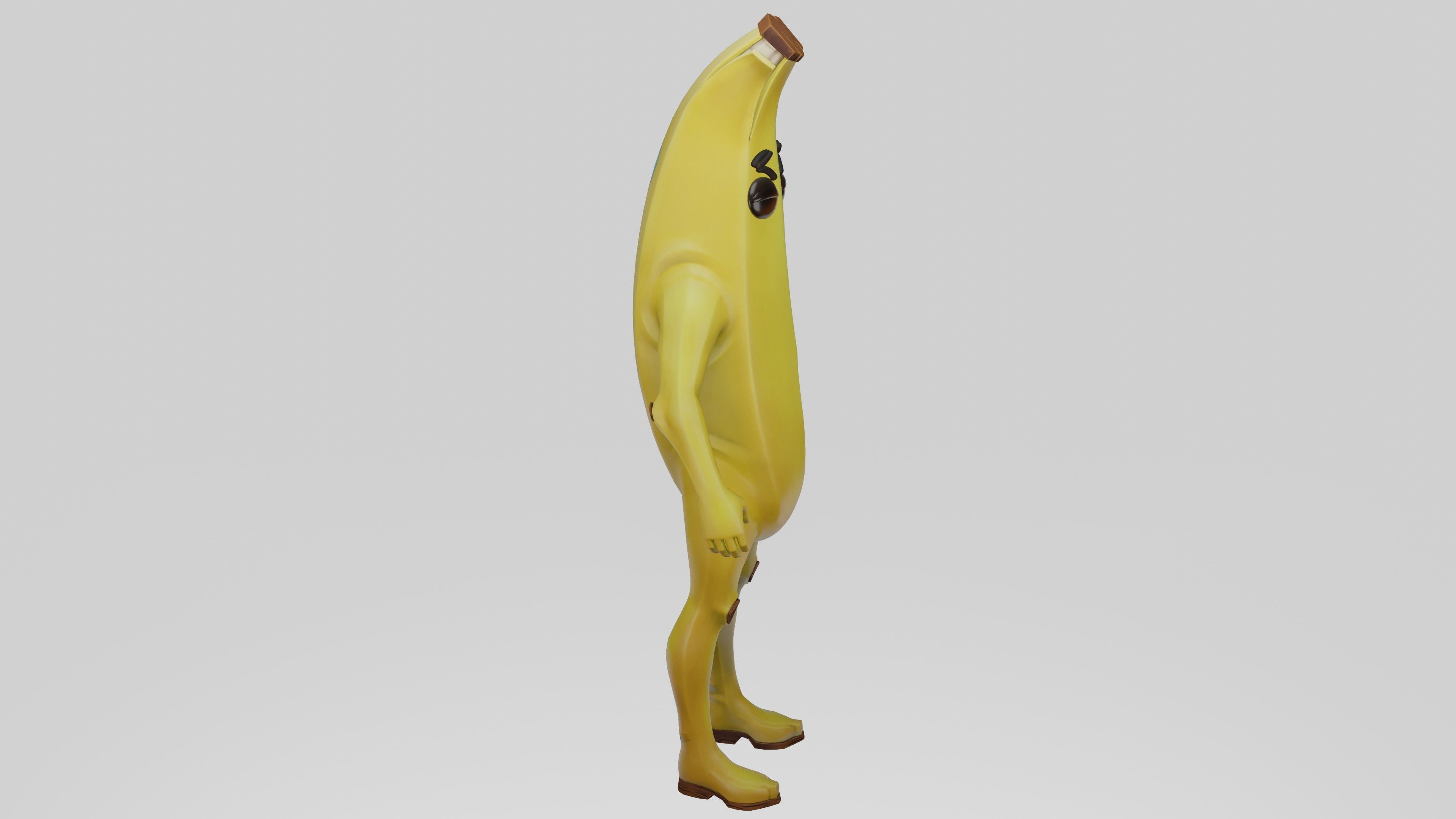 Peely Model Rigged Low-poly 3D model_20