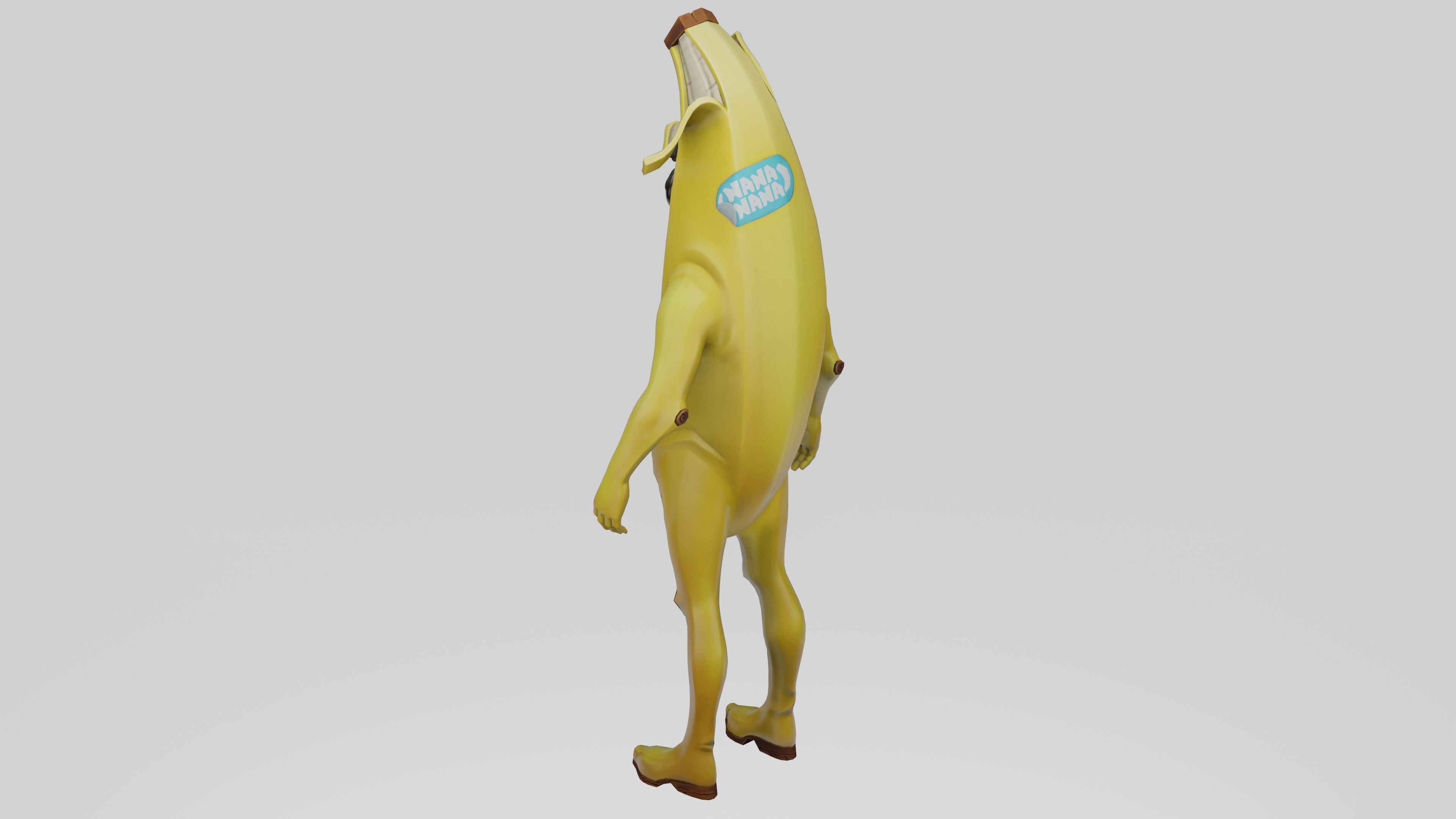 Peely Model Rigged Low-poly 3D model_37