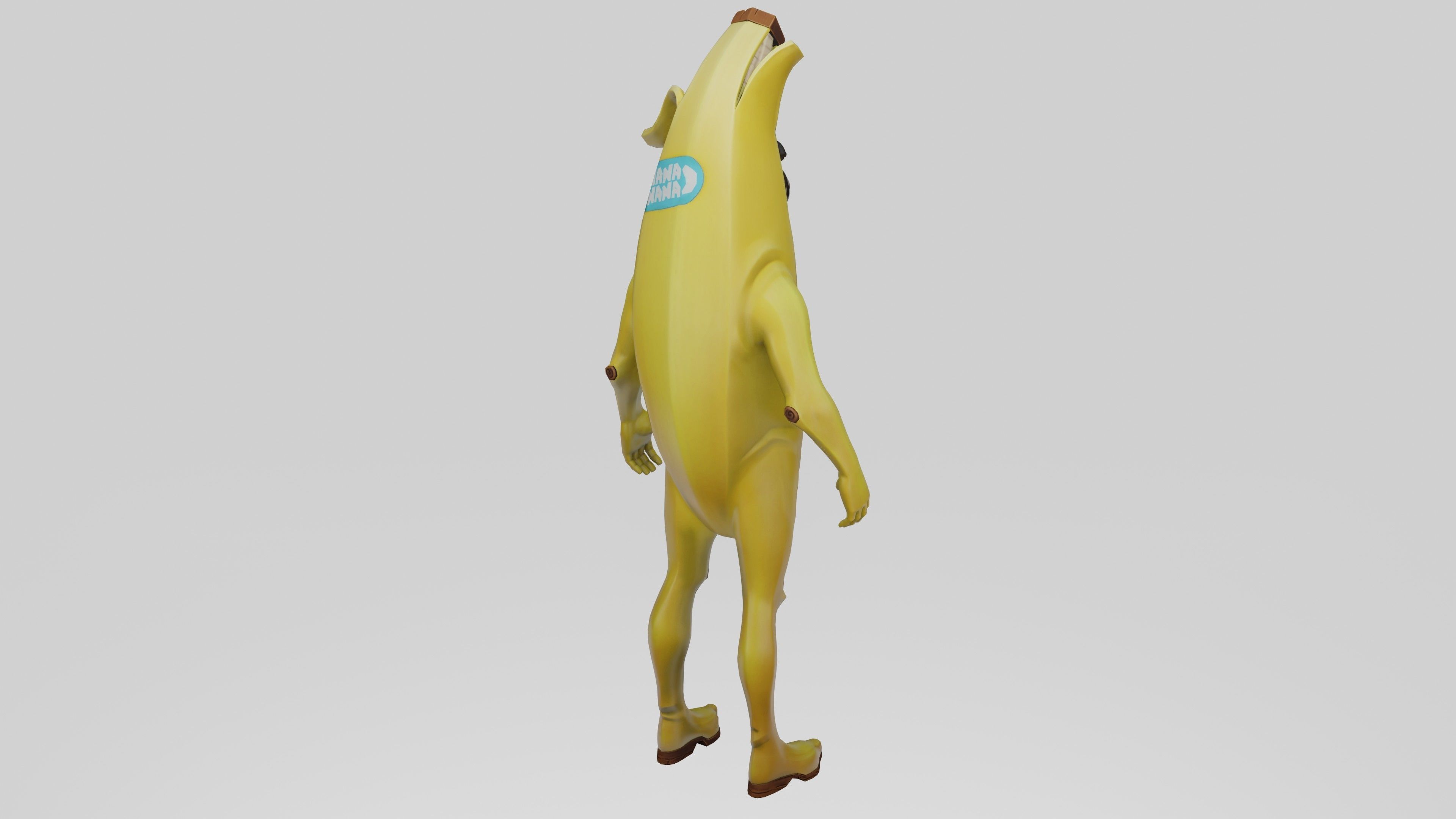 Peely Model Rigged Low-poly 3D model_28