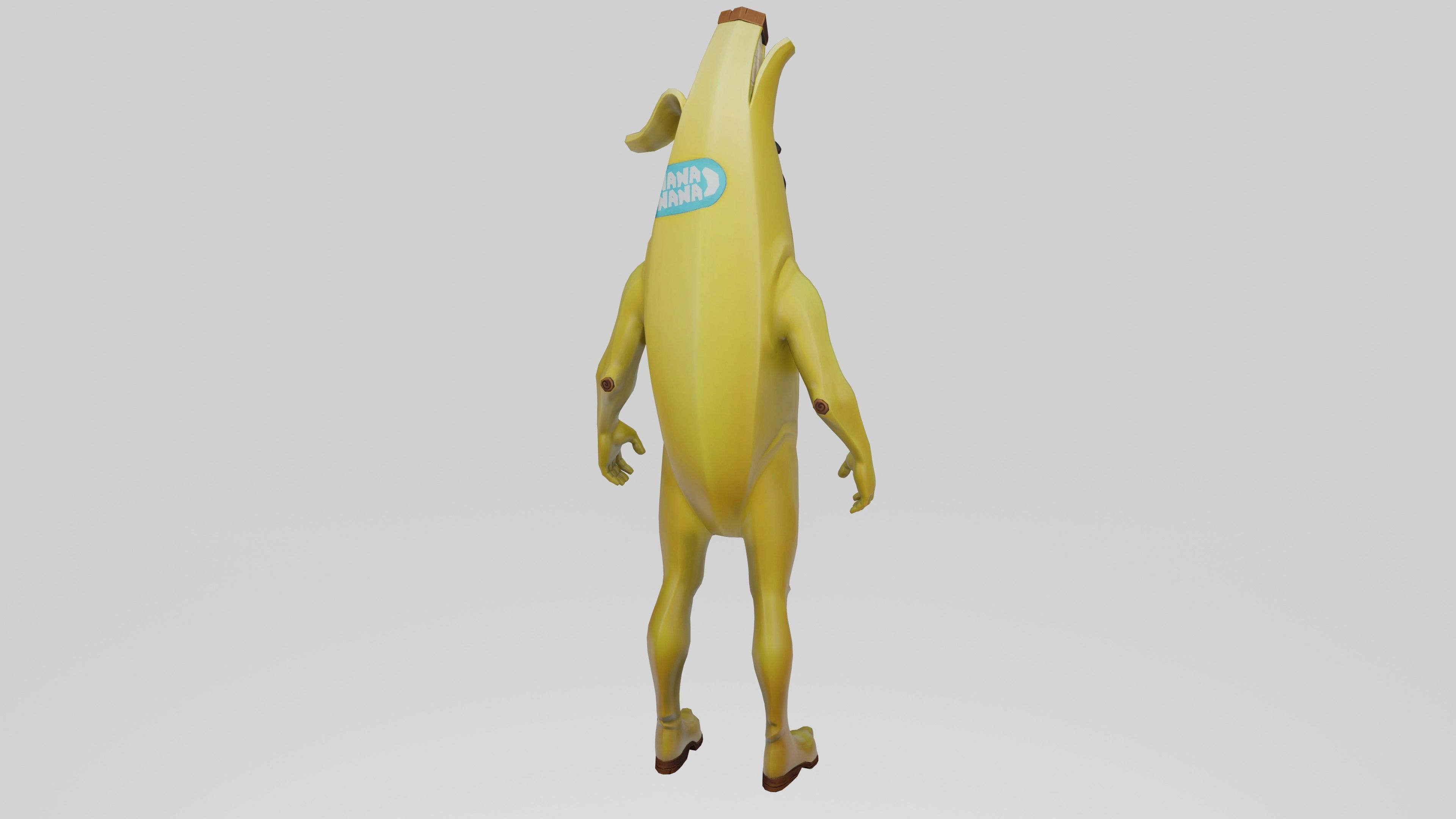 Peely Model Rigged Low-poly 3D model_30