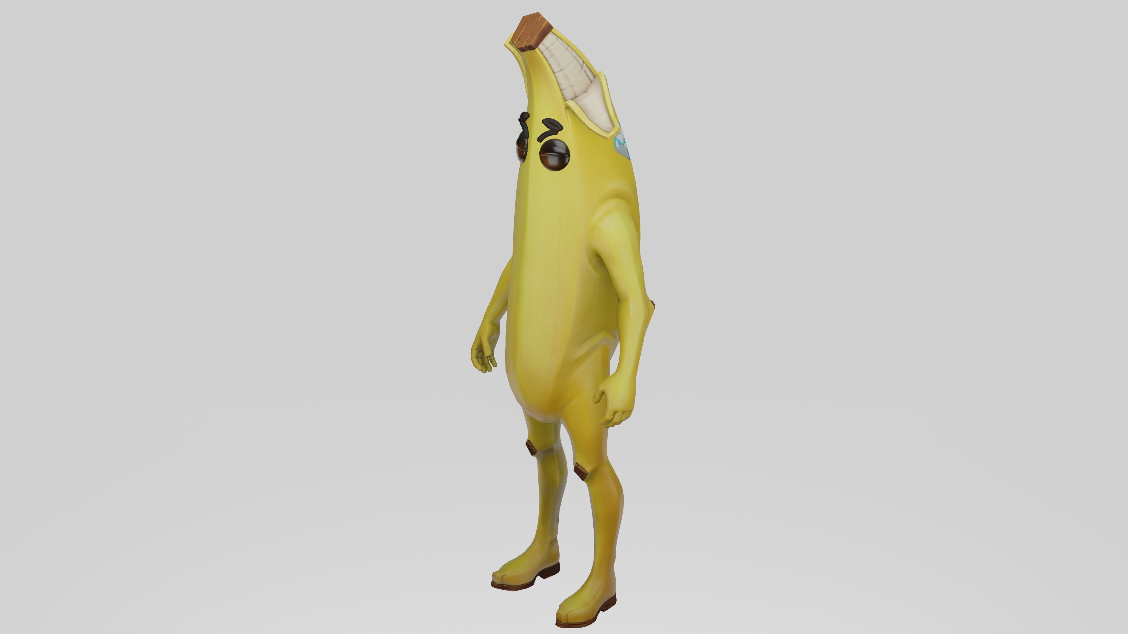 Peely Model Rigged Low-poly 3D model_48