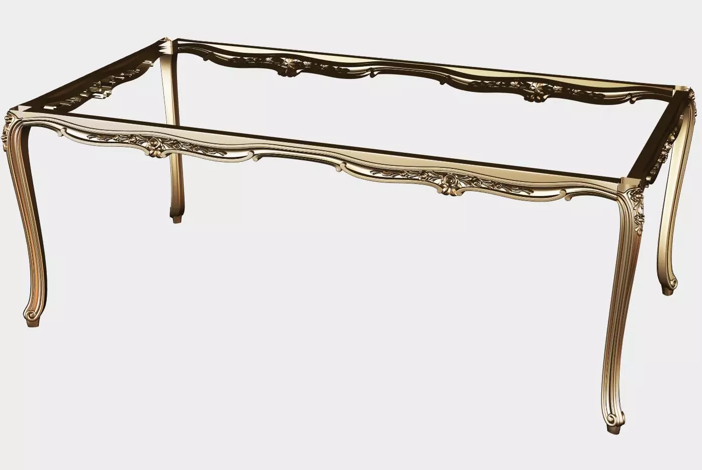 Carved dinner table for cnc 14 3D model_0