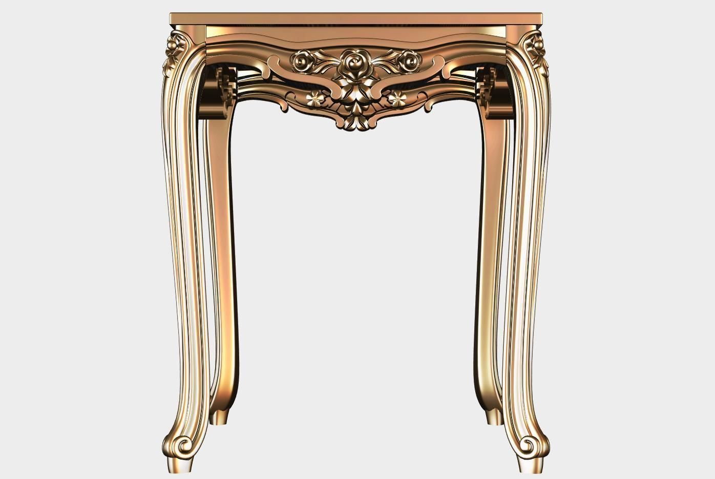 Carved coffee table for cnc 14 3D model_1