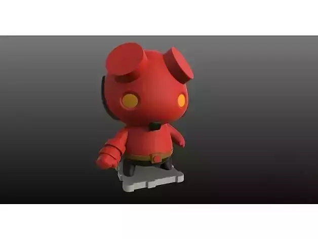 Hellboy 3D Printing Sculpture