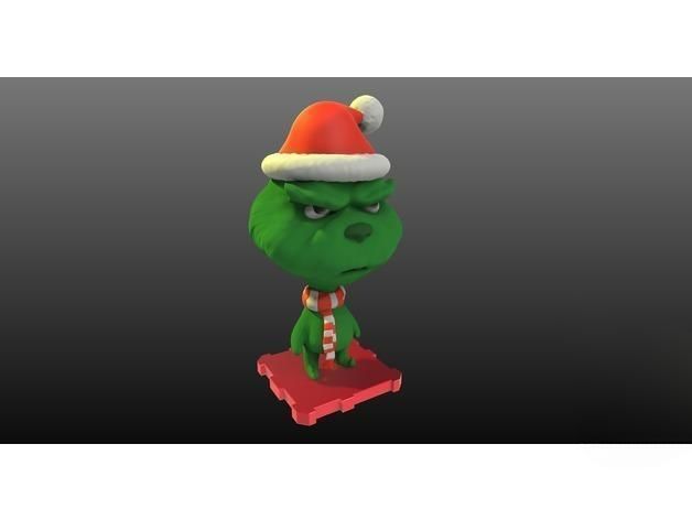 The Grinch 3D Printed Character 3D print model_2