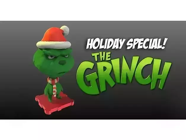 The Grinch 3D Printed Character 3D print model