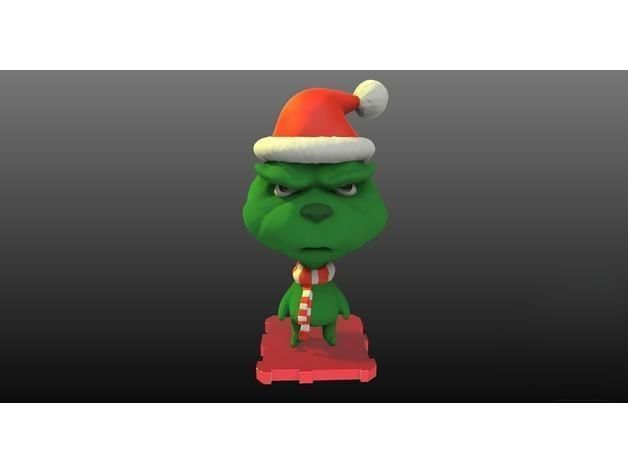 The Grinch 3D Printed Character 3D print model_4