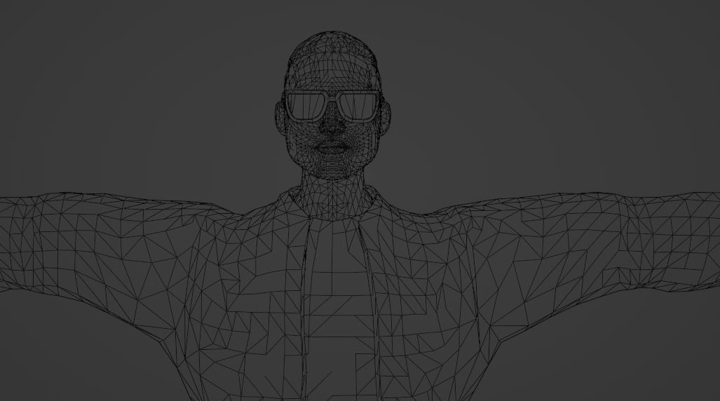 Character Cartoon male Joceph  Low-poly 3D model_4