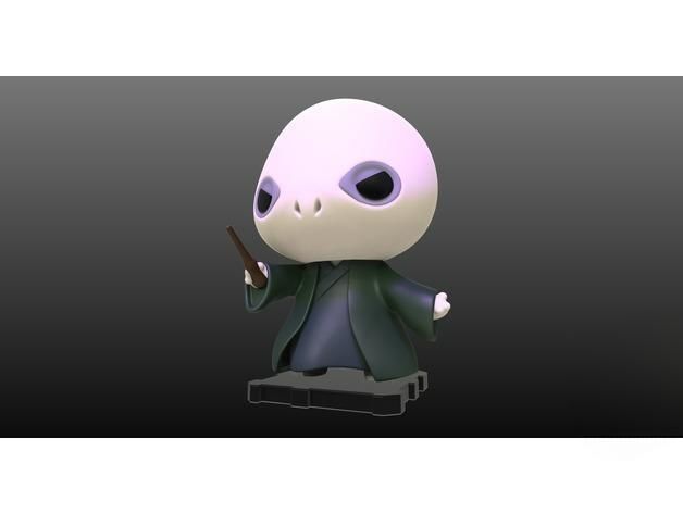 Harry Potter vs Lord Voldemort 3D Printed Figures 3D print model_2