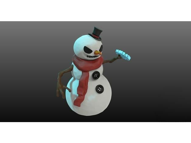 Jack Frost 3D Printing Sculpture 3D print model_2