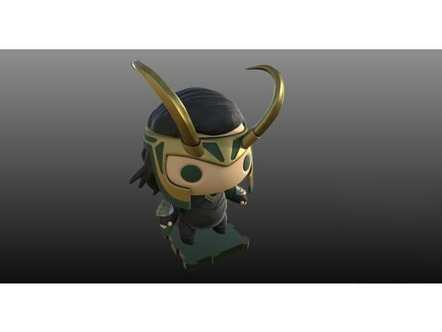 Loki 3D Printed Collectible 3D print model_3