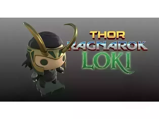 Loki 3D Printed Collectible 3D print model