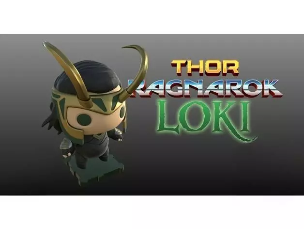 Loki 3D Printed Collectible 3D print model_0