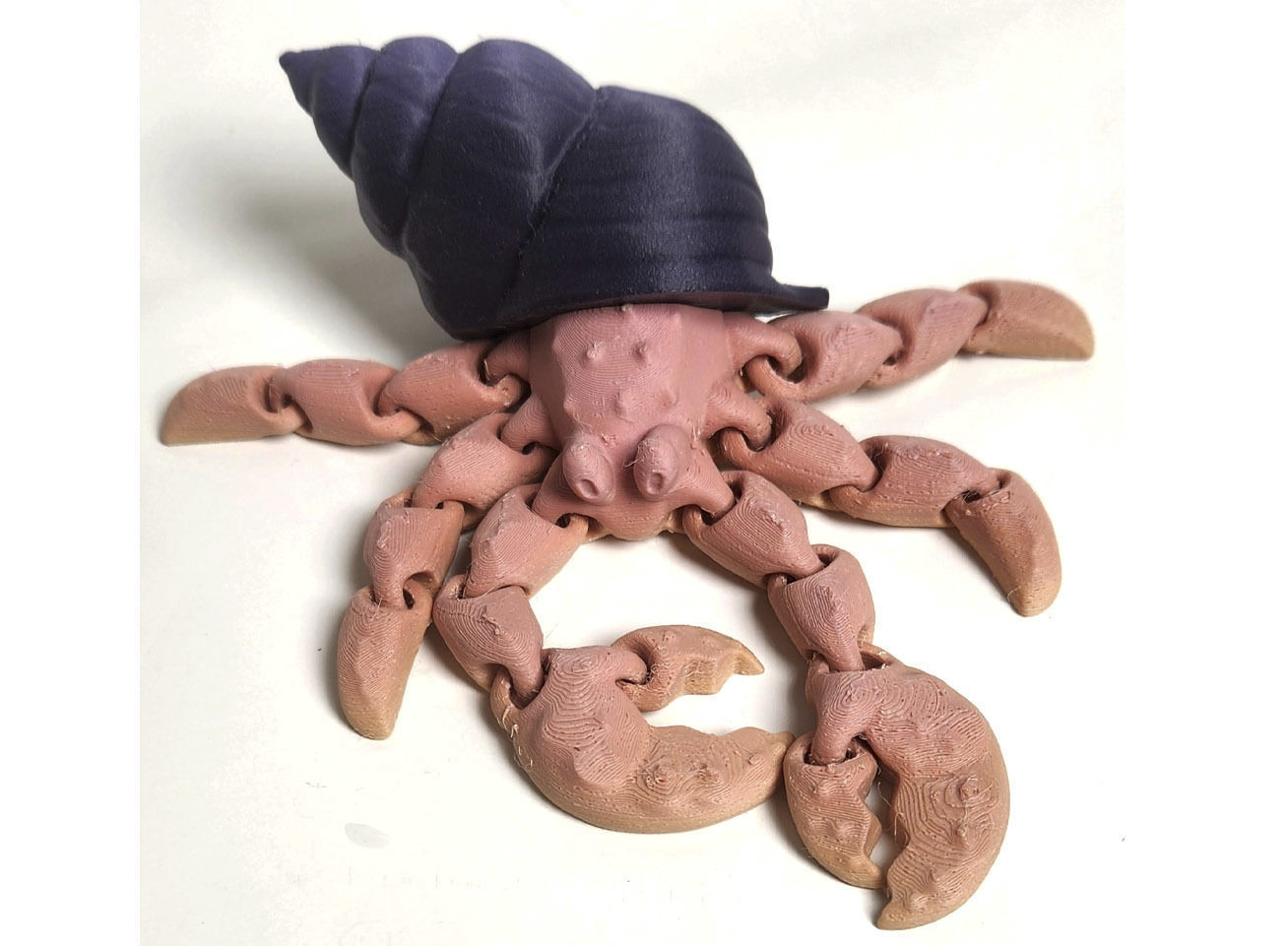 Articulated Crab Model 3D print model_1