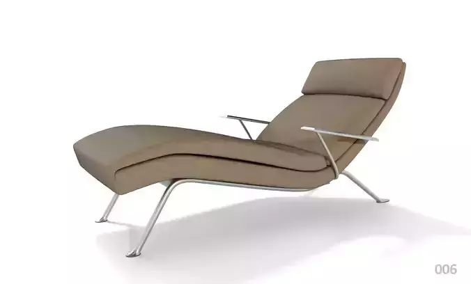 Modern Lounge Chair brown cotton