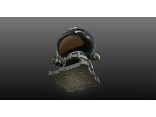 Marvel vs BullsEye 3D Printed Diorama 3D print model_3