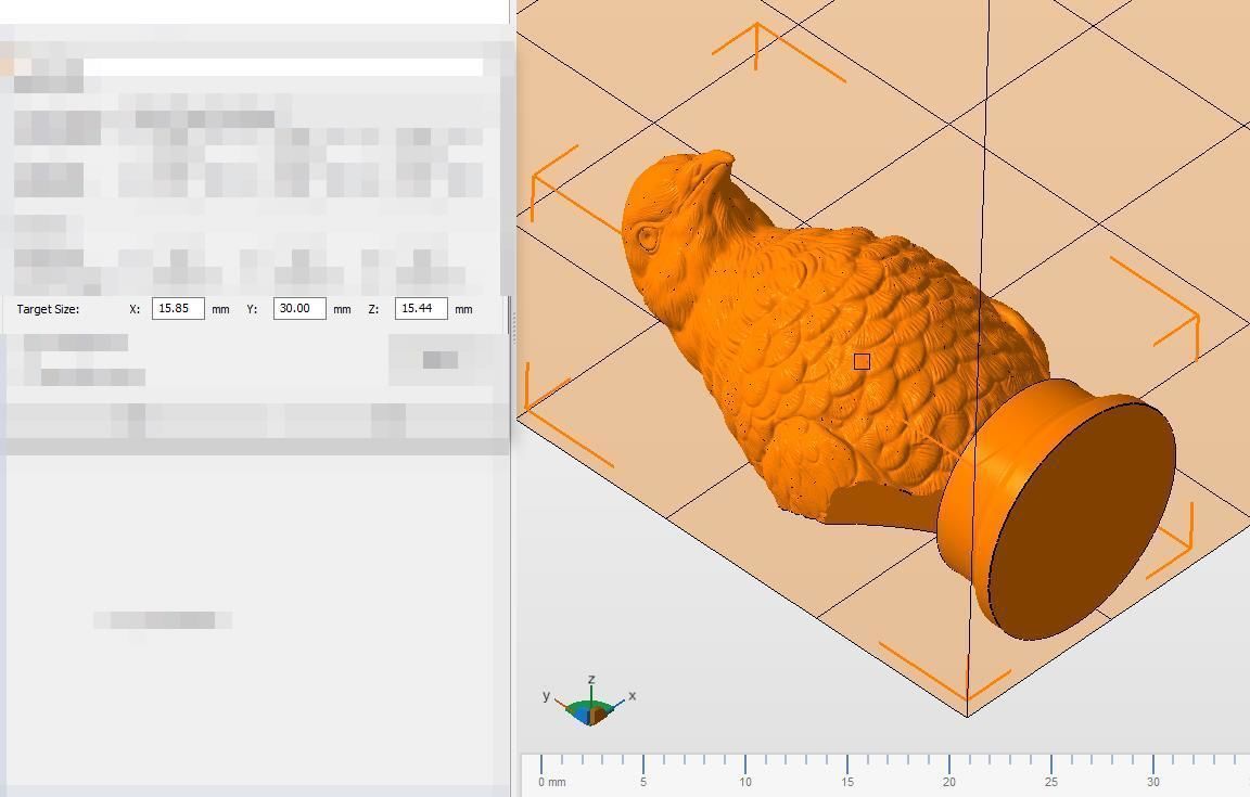 Pigeon bust 3D print model_24