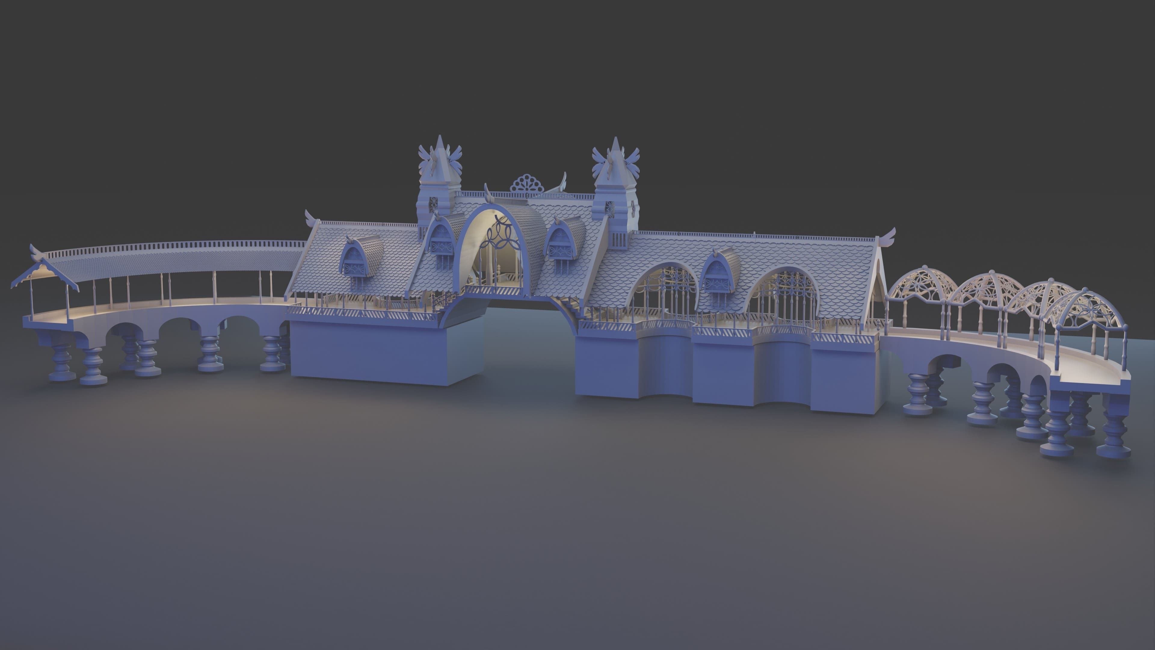 Rivendell Lookout Building 3D print model_1