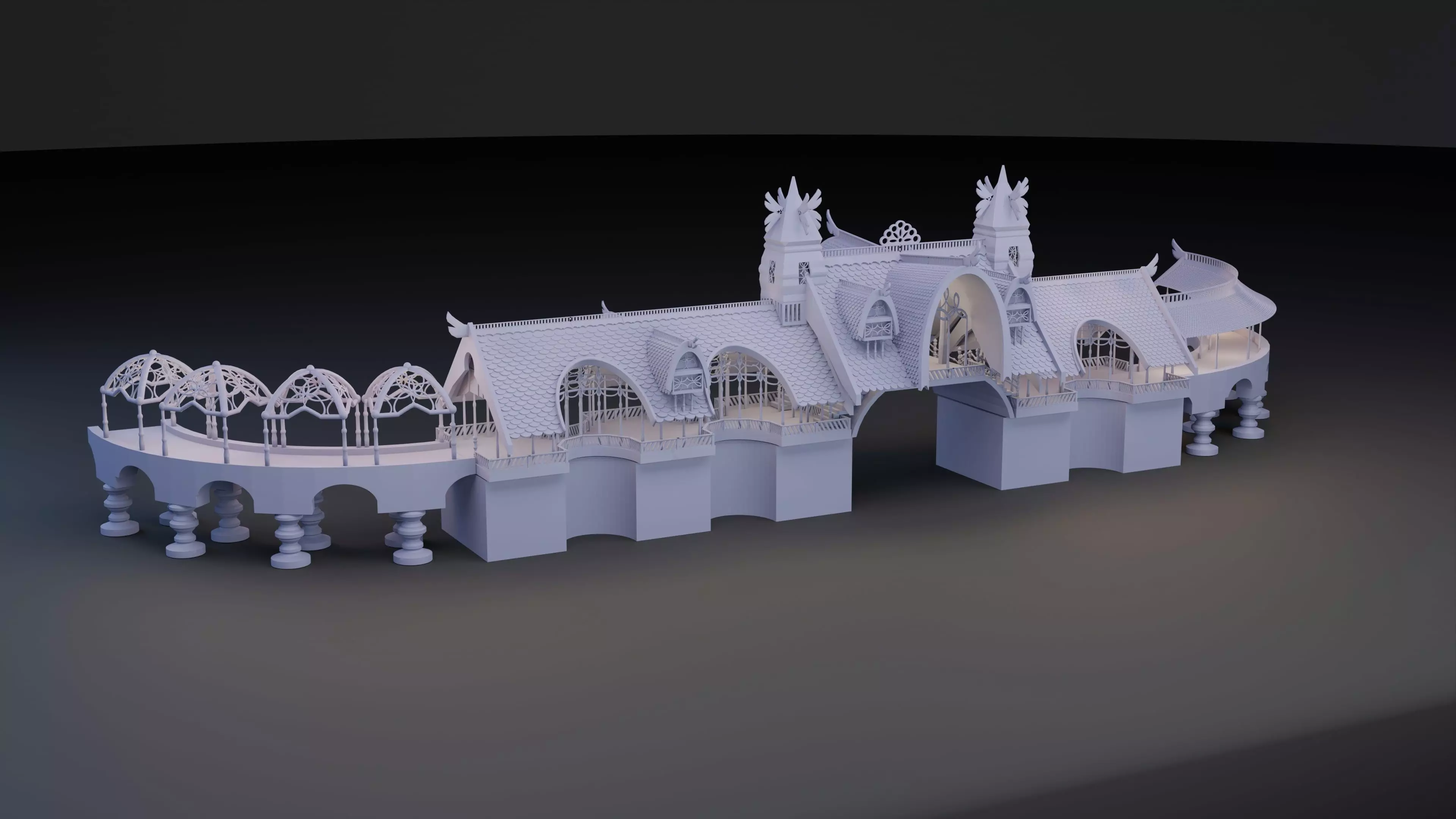 Rivendell Lookout Building 3D print model_0
