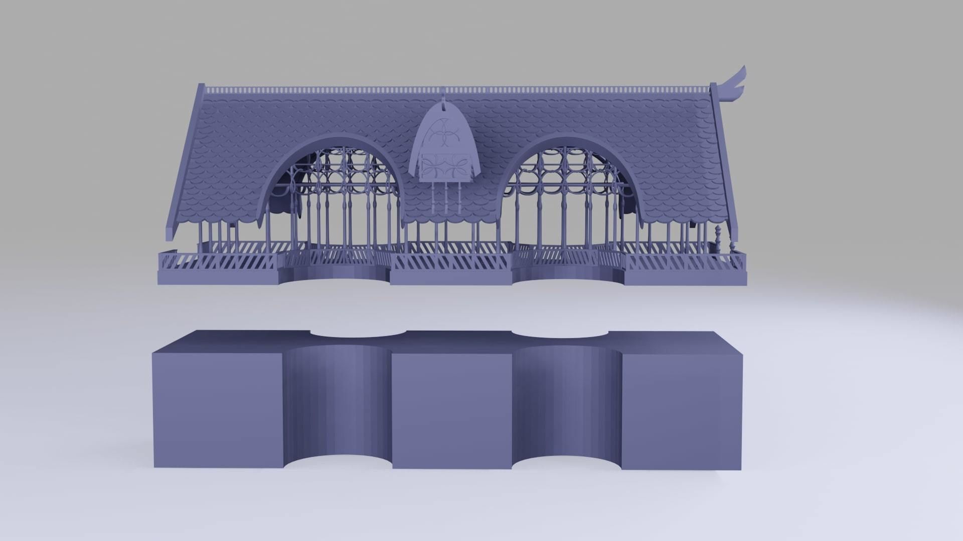 Rivendell Lookout Building 3D print model_15