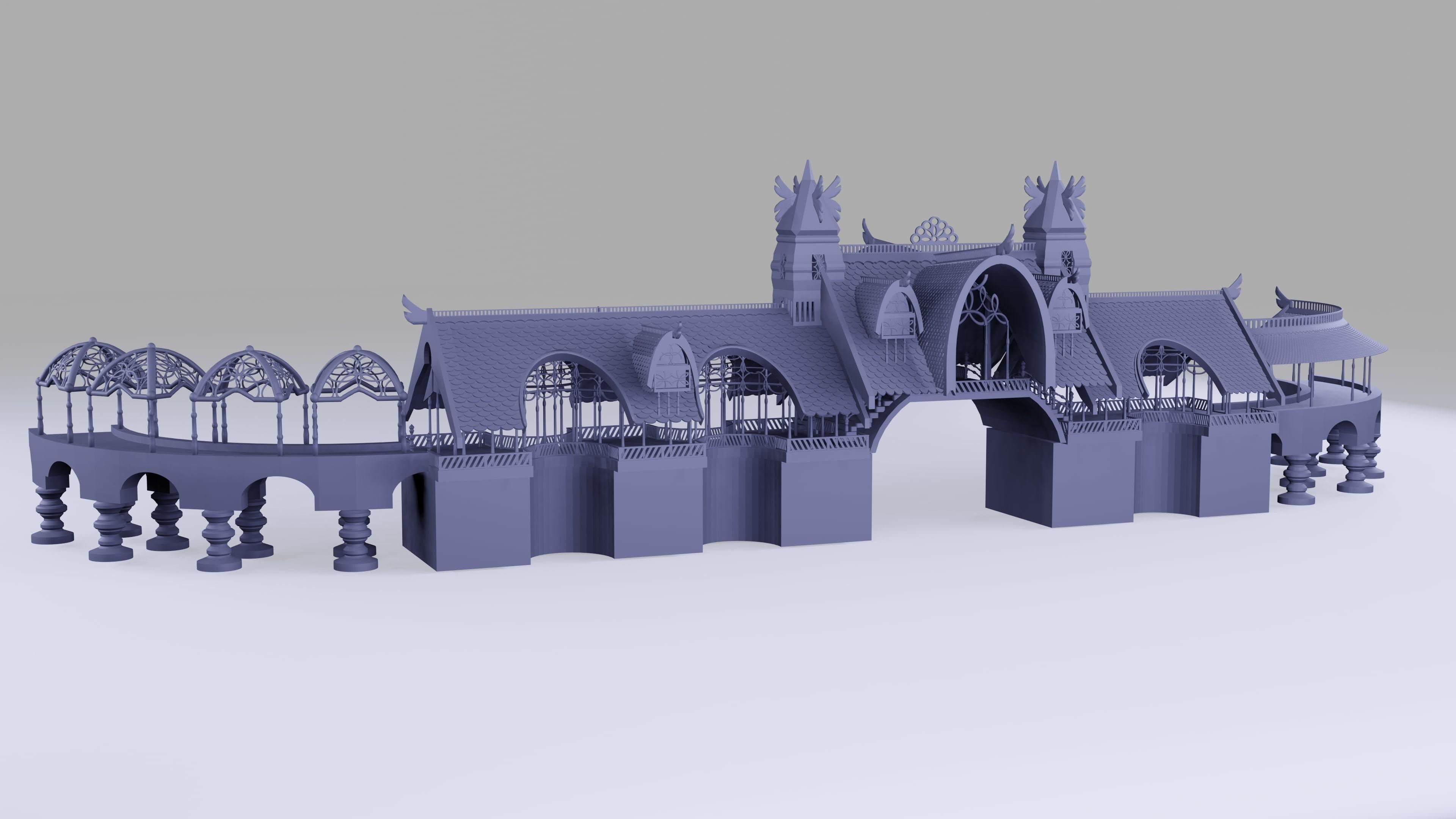 Rivendell Lookout Building 3D print model_8