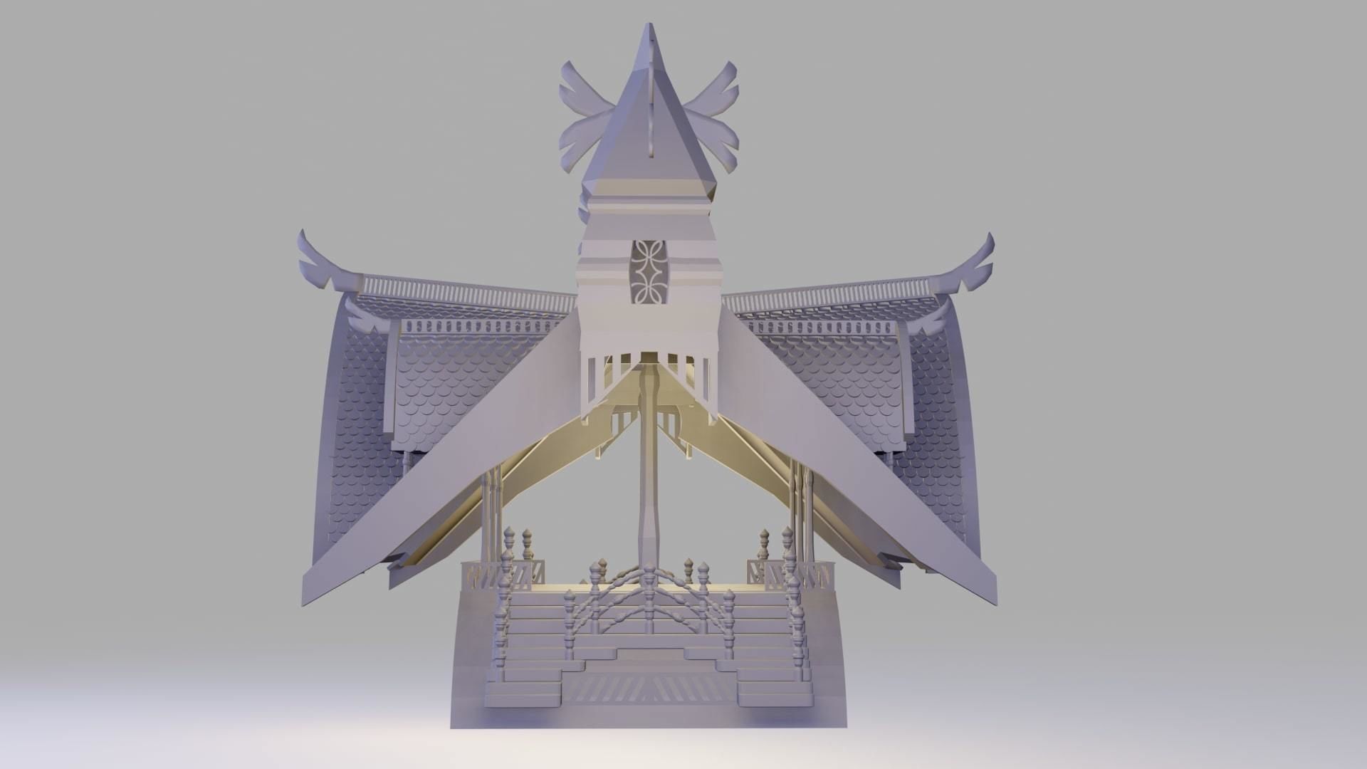 Rivendell Lookout Building 3D print model_12
