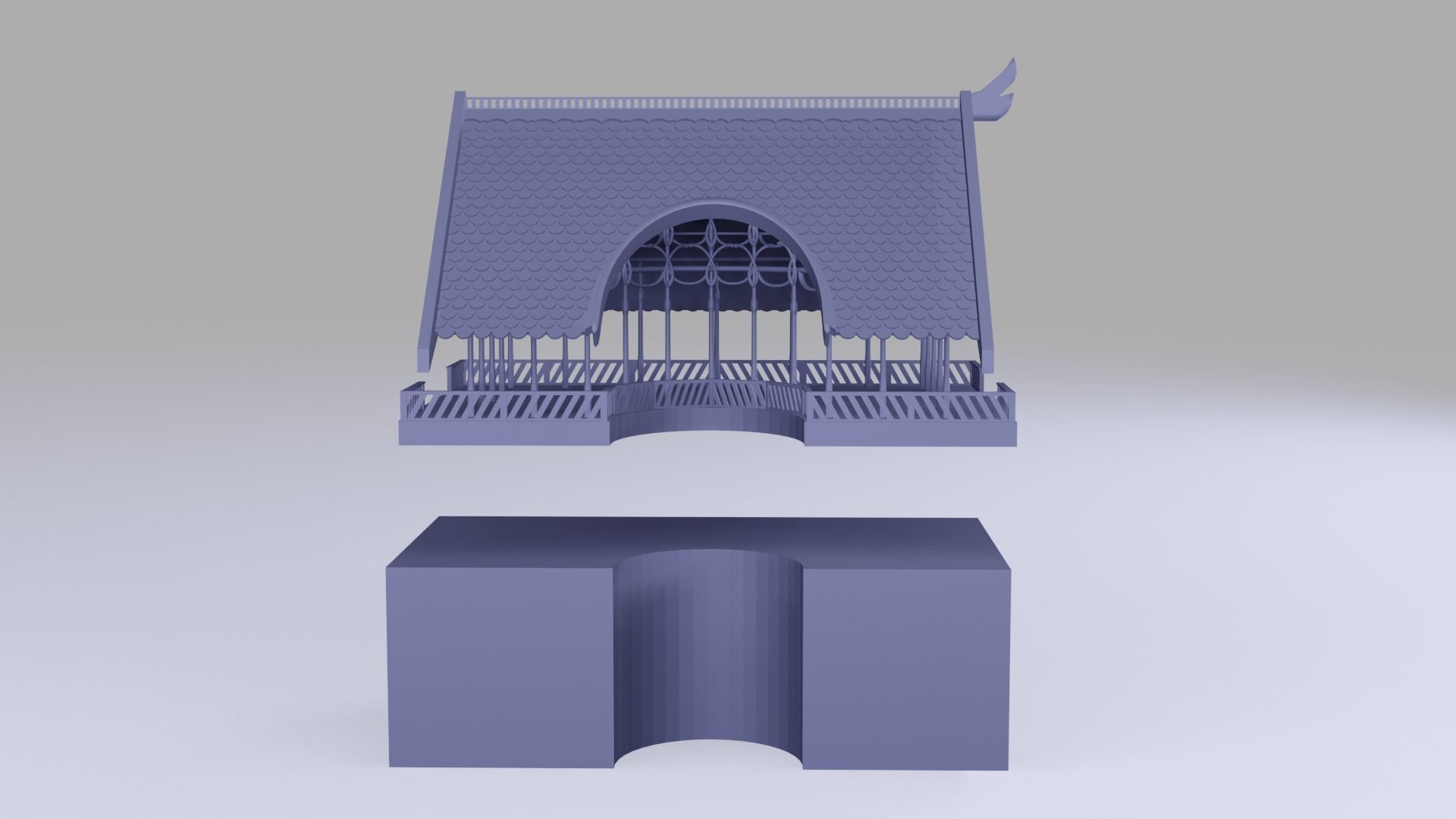 Rivendell Lookout Building 3D print model_17