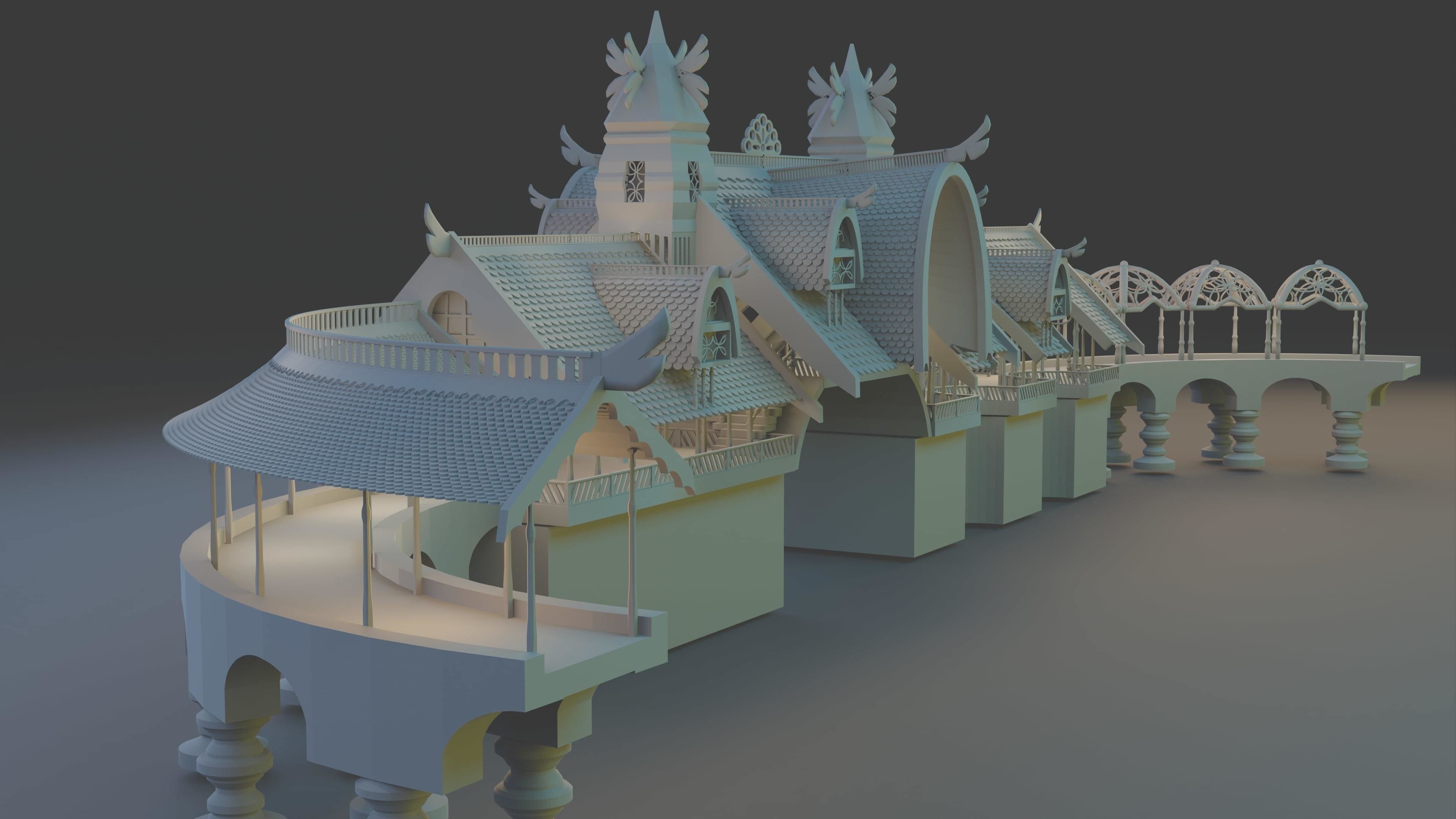 Rivendell Lookout Building 3D print model_5
