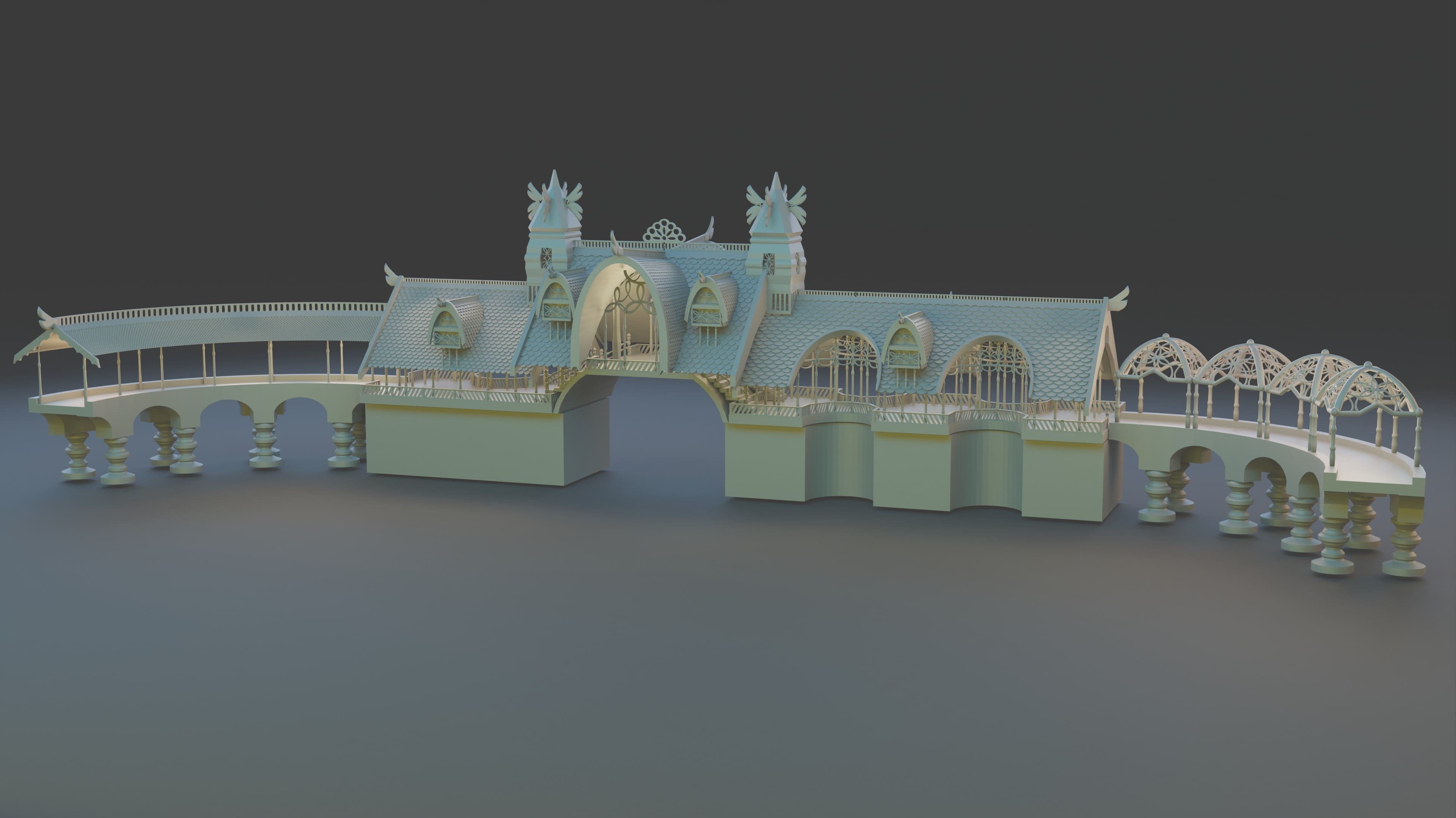 Rivendell Lookout Building 3D print model_9