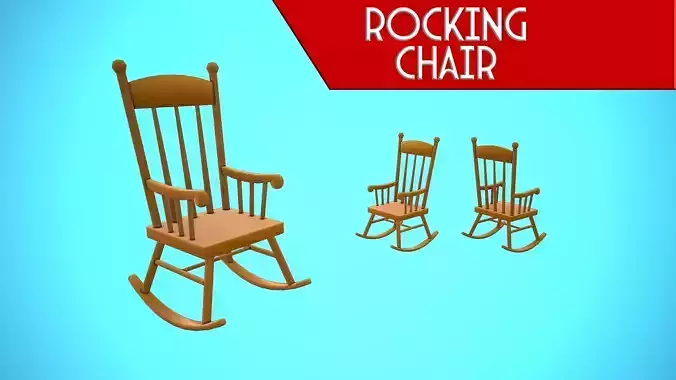 ROCKING CHAIR CARTOON STYLIZED