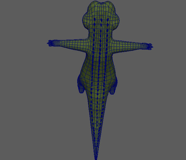 Cartoon Crocodile Character 3D Model Low-poly 3D model_10