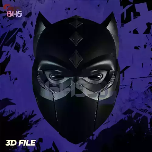Black Panther Marvels Helmet 3D Digital Download