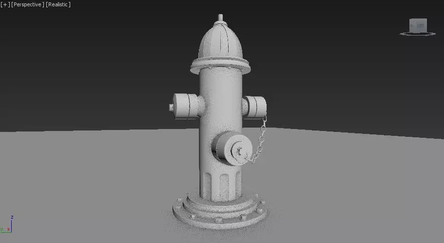 Hydrant Water Pipe Low-poly 3D model_0