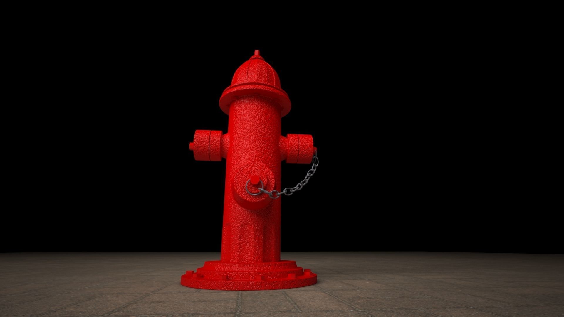 Hydrant Water Pipe Low-poly 3D model_3