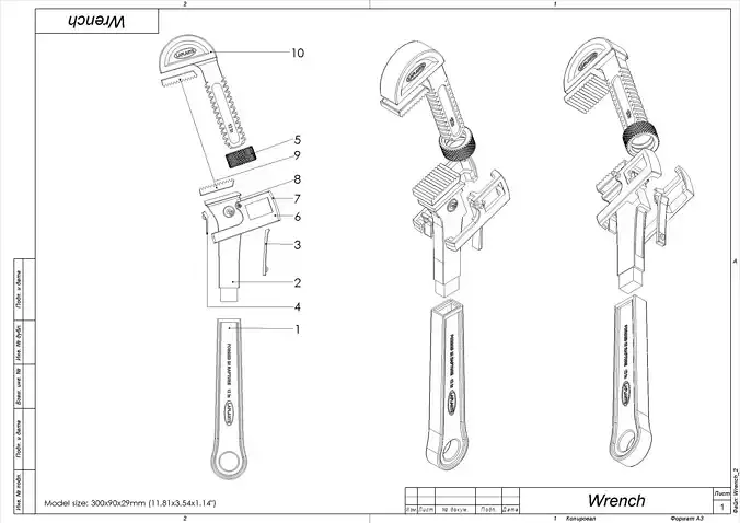 Wrench - BioShock - STL CAD bundle - Commercial Use