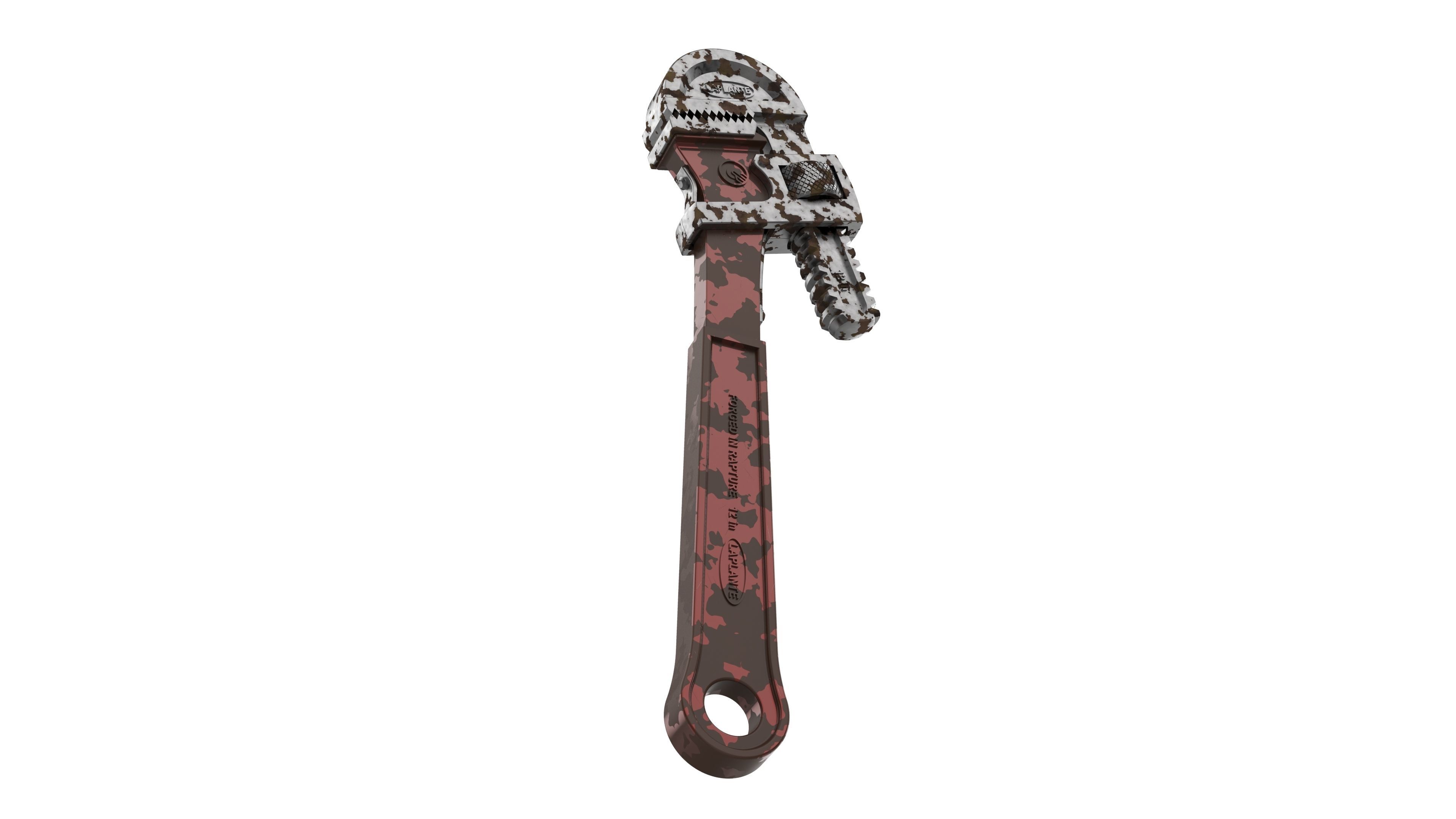 Wrench - BioShock - STL CAD bundle - Commercial Use 3D print model_5